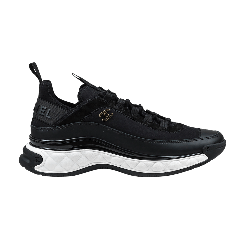 Chanel Mixed Fabric Sneakers in Black