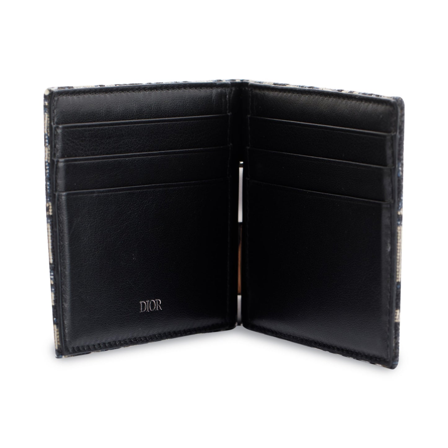 Christian 2021 Dior Oblique Wallet with Bill Clip