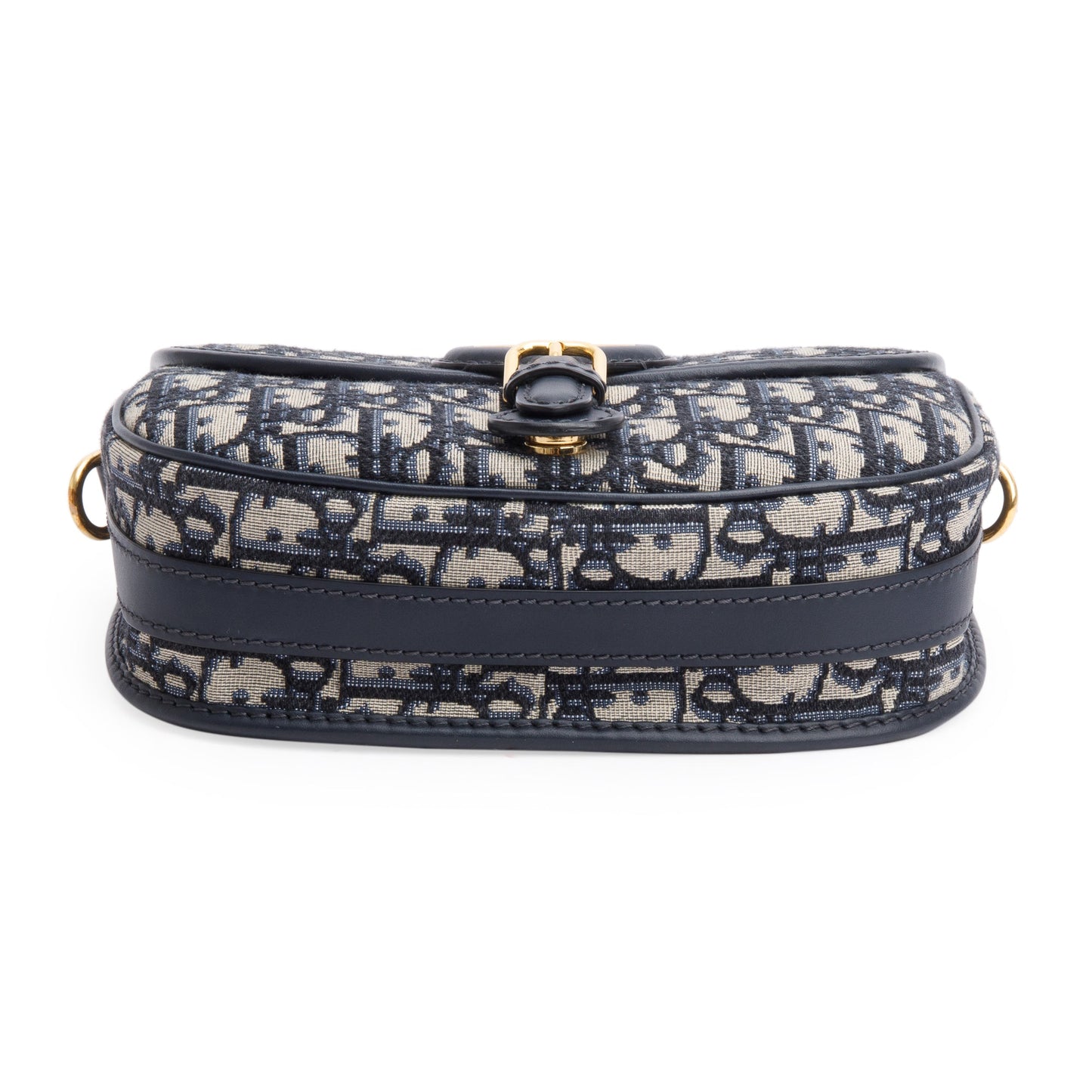 Christian Dior 2020 Blue Oblique Jacquard Medium Bobby Bag
