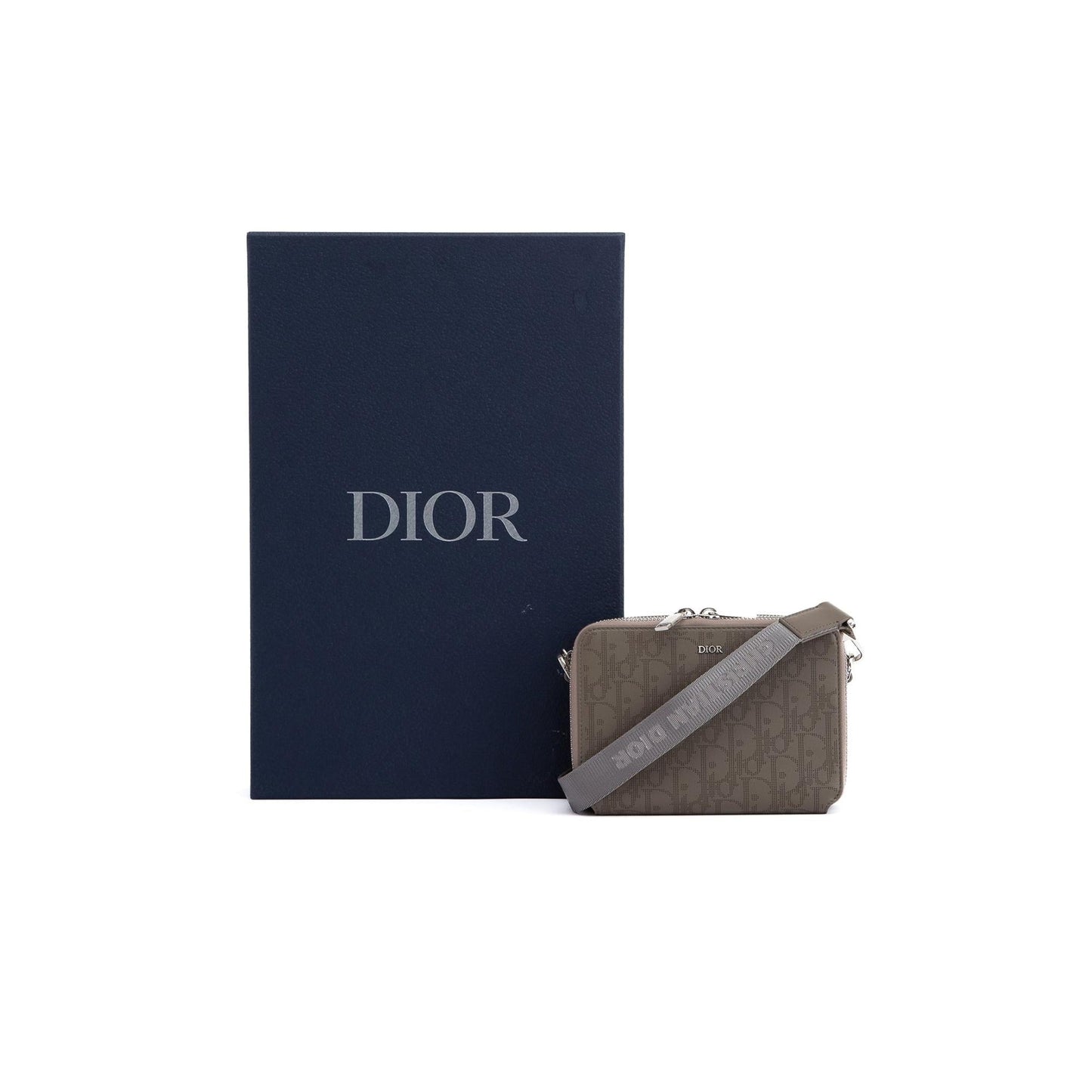 Christian Dior 2020 Oblique Galaxy Leather Messenger Pouch