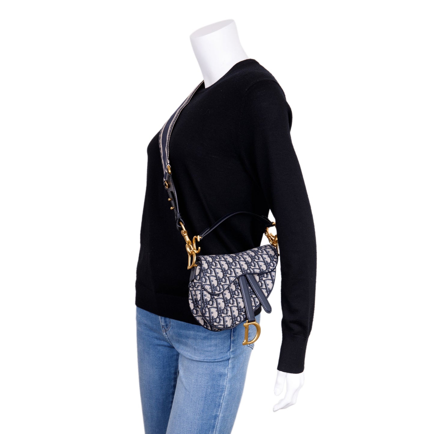 Christian Dior 2020 Oblique Mini Saddle Bag