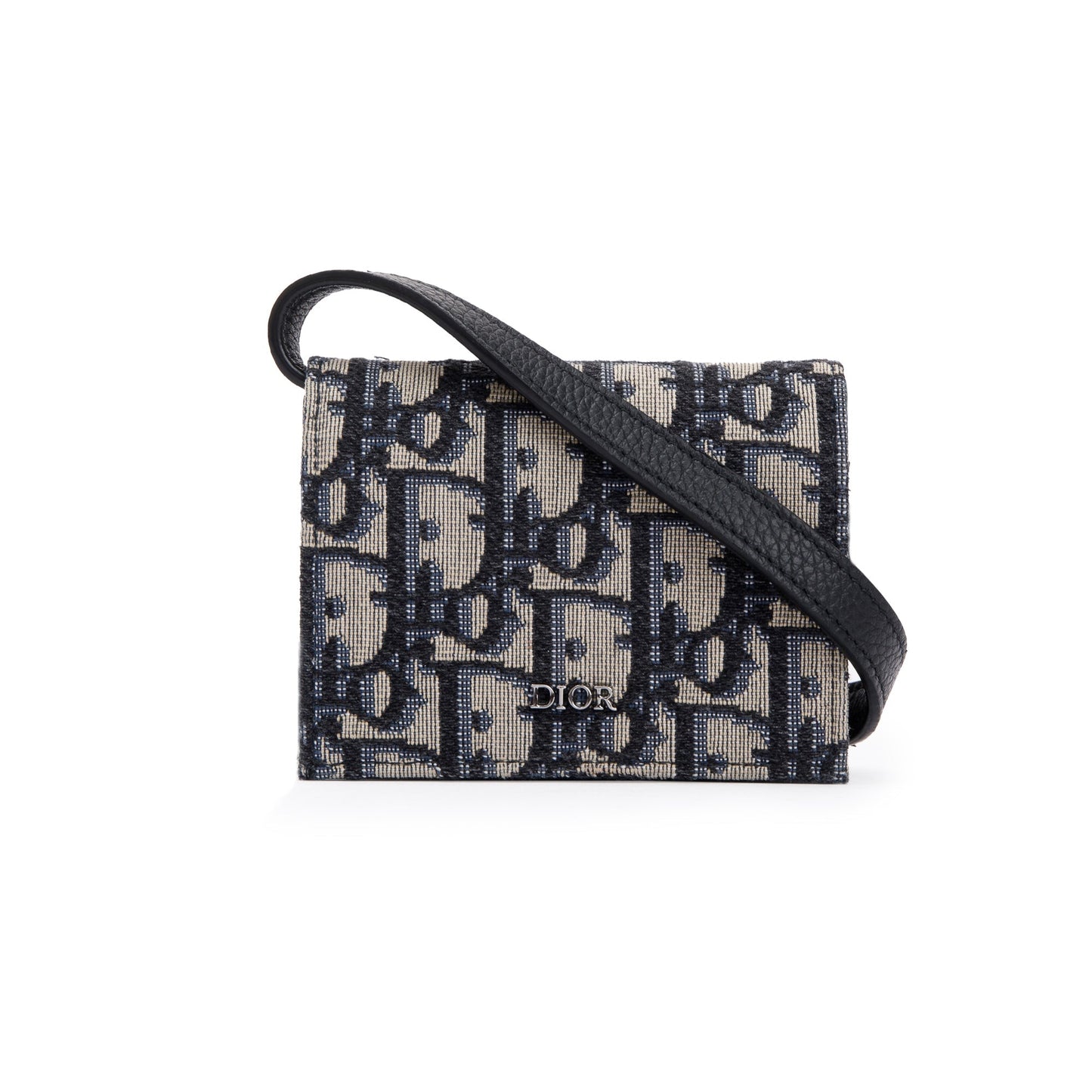 Christian Dior 2021 Oblique Jacquard Nano Flap Card Case