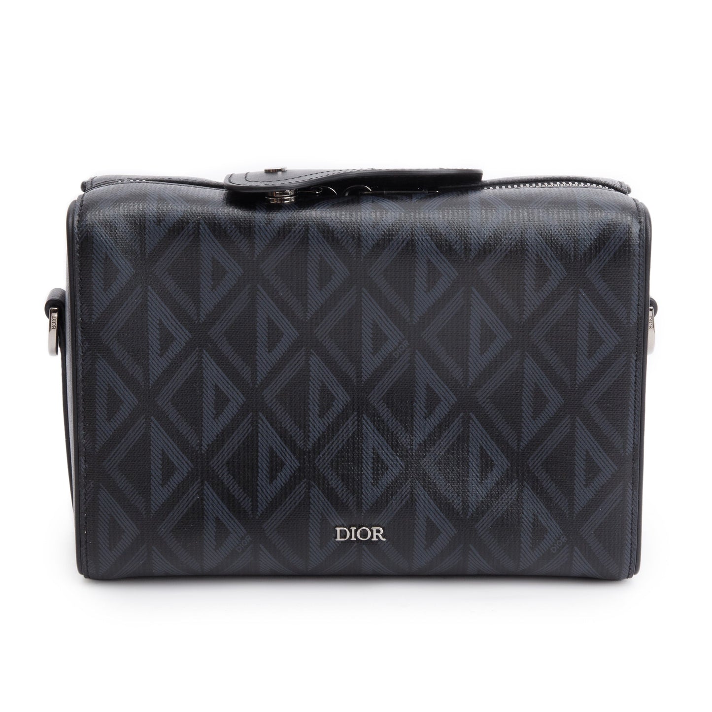 Christian Dior 2022 Black CD Diamond Coated Canvas Lingot 22