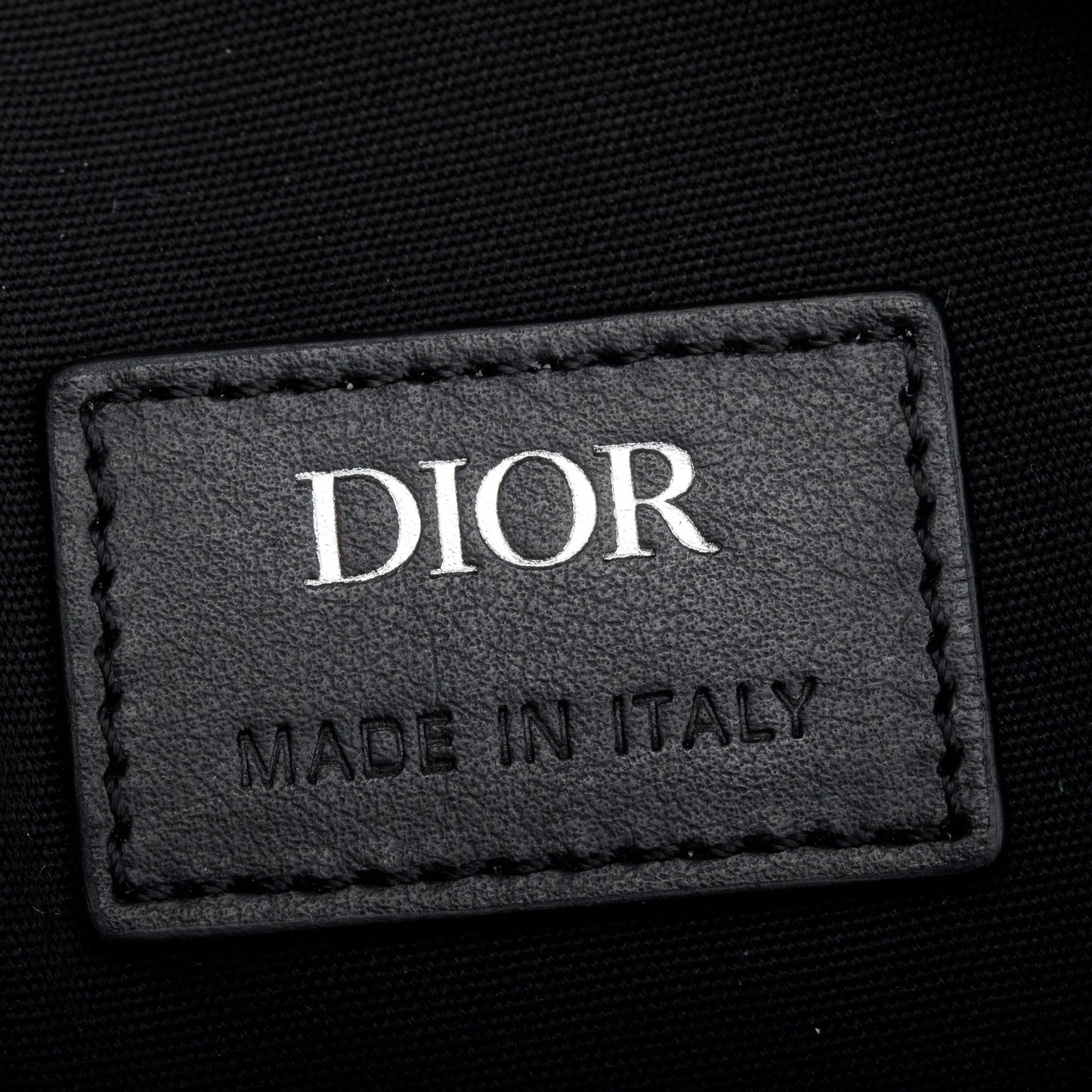 Christian Dior 2022 Black CD Diamond Coated Canvas Lingot 22