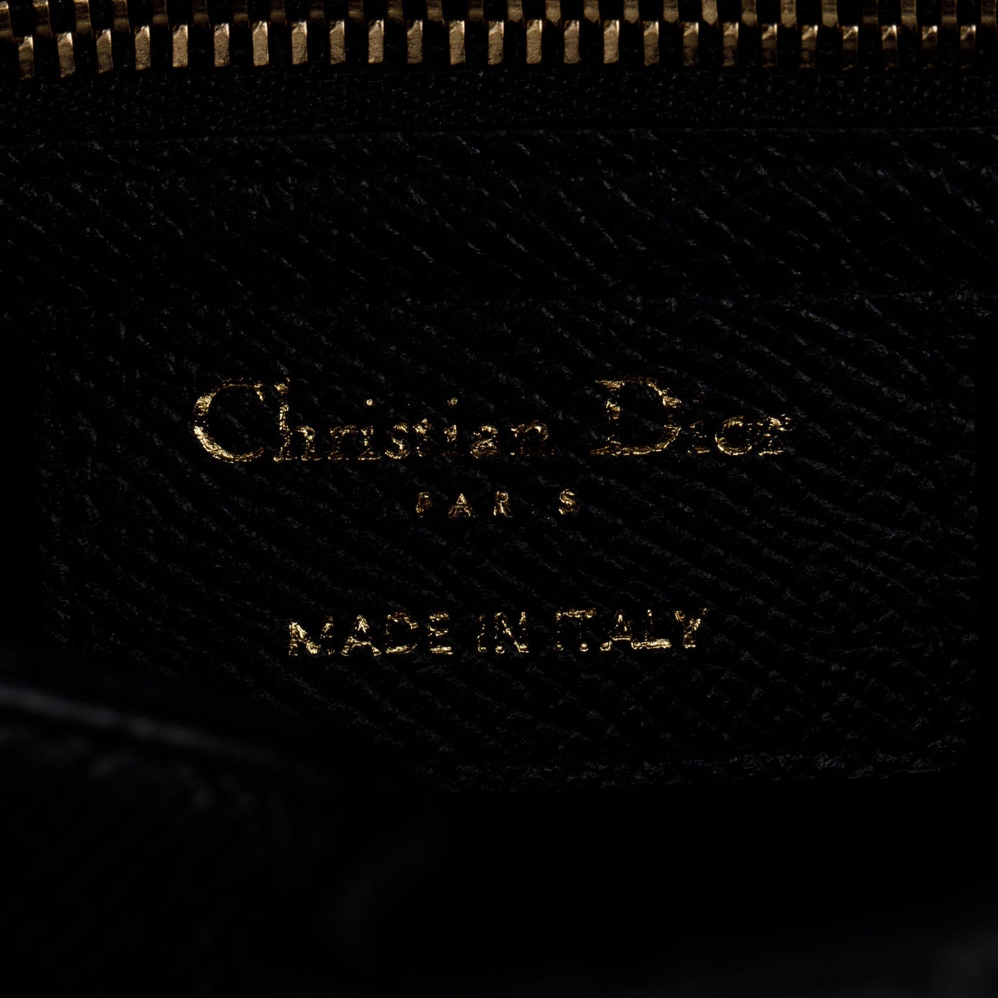 Christian Dior 2022 Black Grained Calfskin Leather Saddle Bag