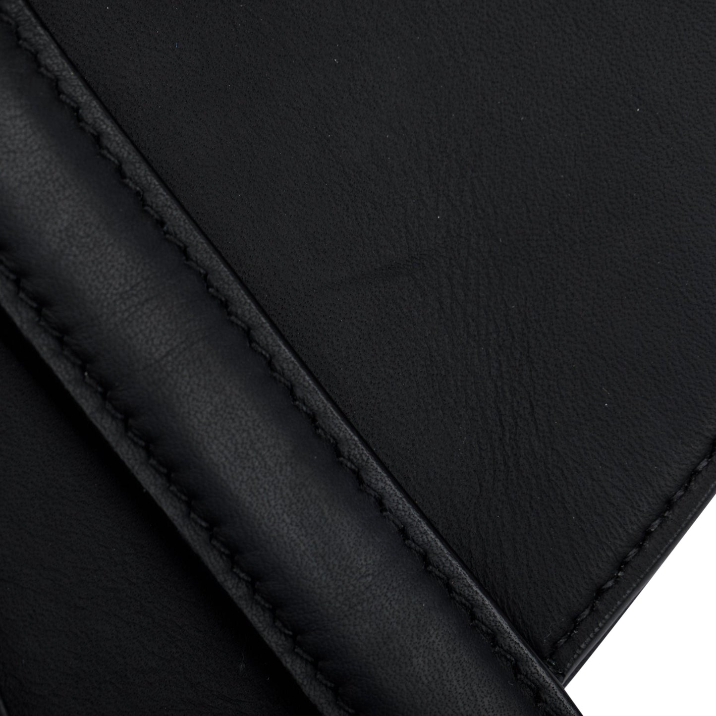 Christian Dior 2022 Black Ultramatte Calfskin Leather Medium Saddle Bag