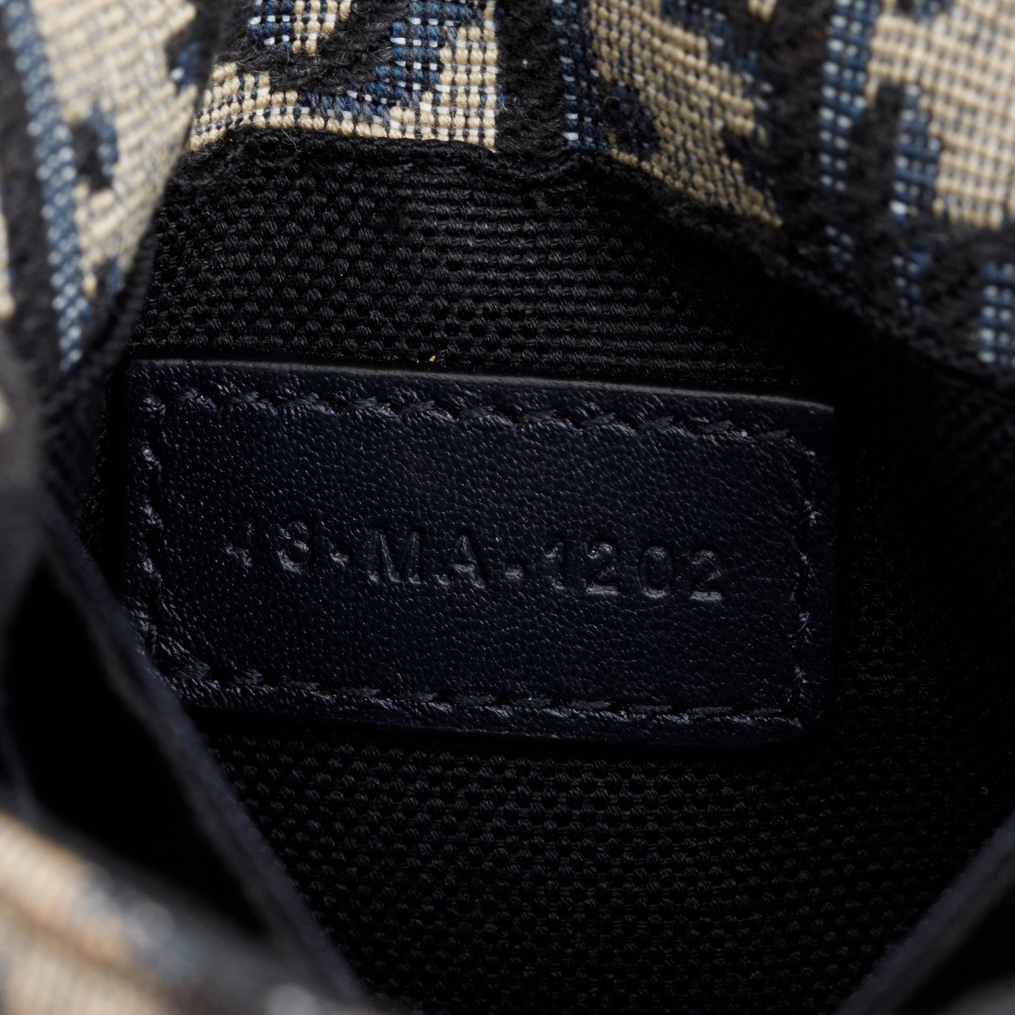 Christian Dior 2022 Navy Oblique Nano 30 Montaigne 2-In-1 Pouch Bag