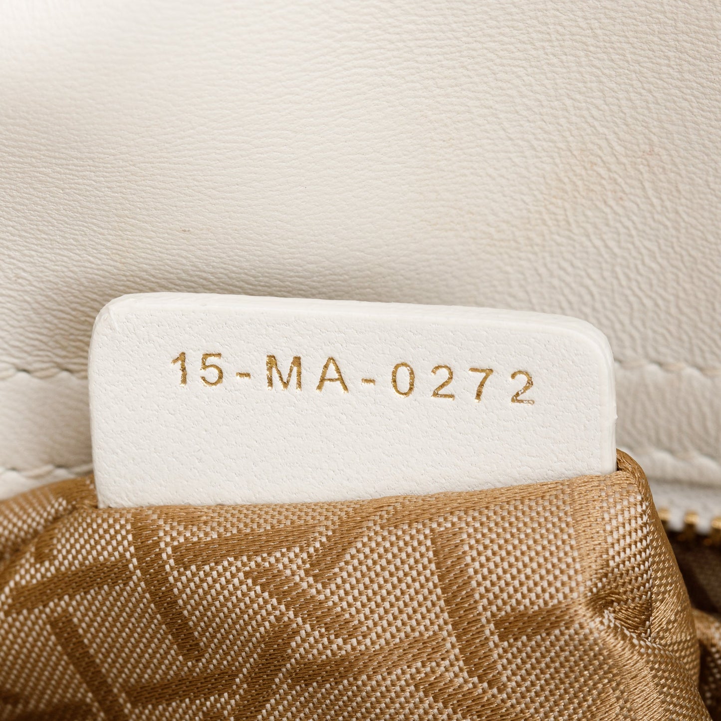 Christian Dior 2022 White Cannage Lambskin Leather Small Lady Dior My AbCDior Bag
