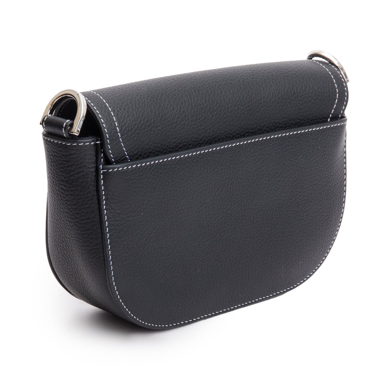 Christian Dior 2023 Black Calfskin Leather Mini Saddle Messenger Bag