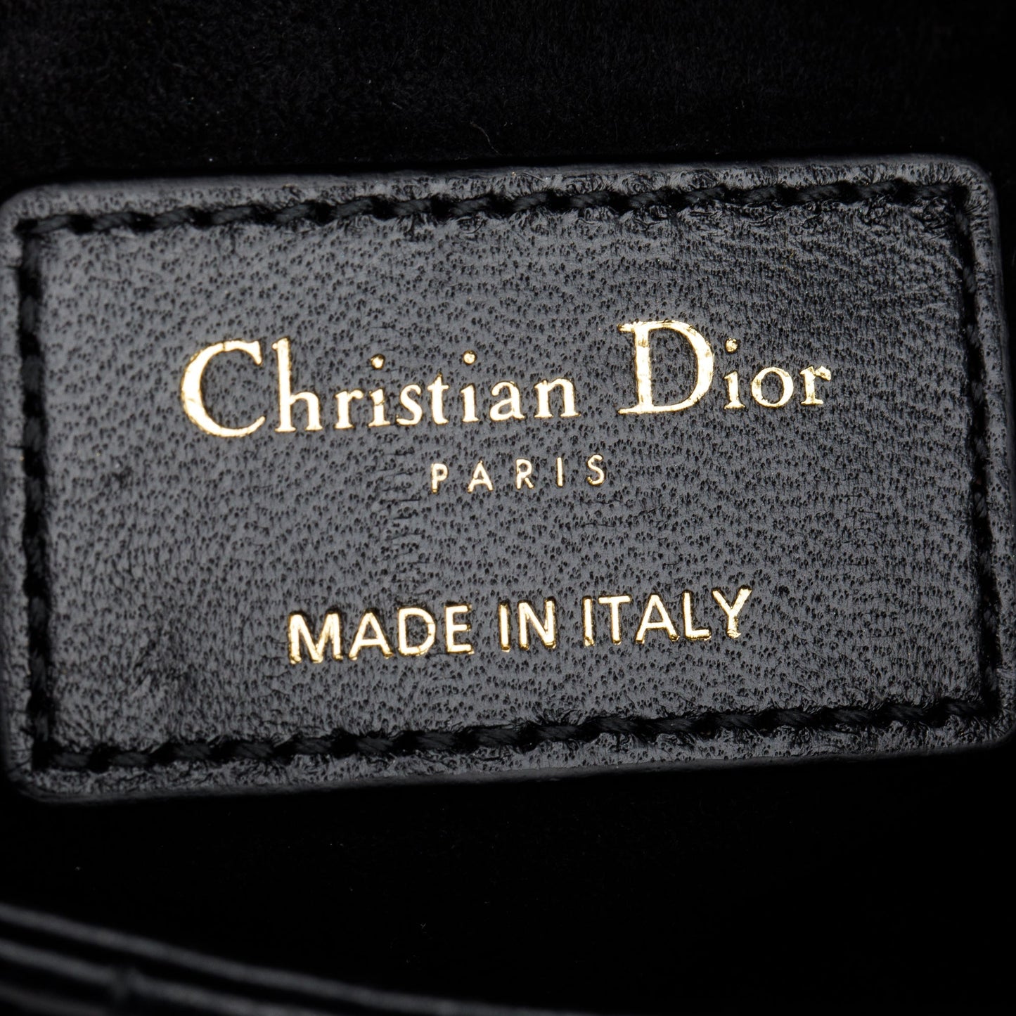 Christian Dior 2023 Black Cannage Lambskin Leather Small Lady Dior Bag