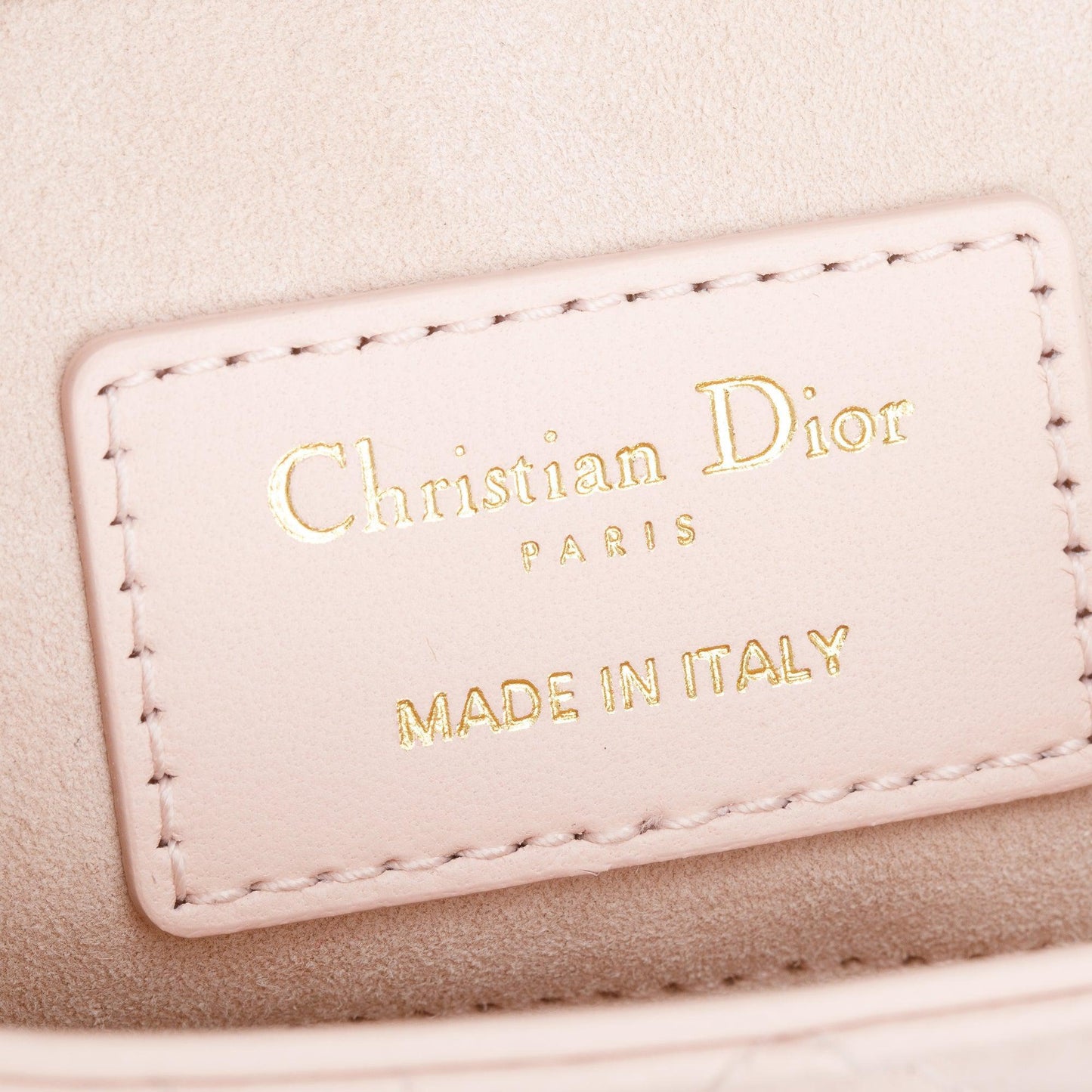 Christian Dior 2024 Pink Cannage Lambskin Small Lady D-Joy Bag