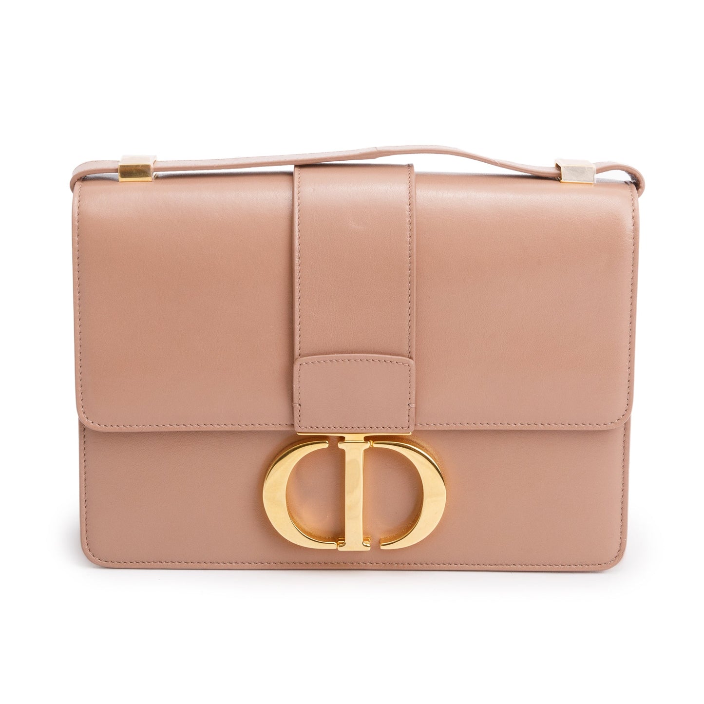 Christian Dior Beige Box Leather 30 Montaigne Bag