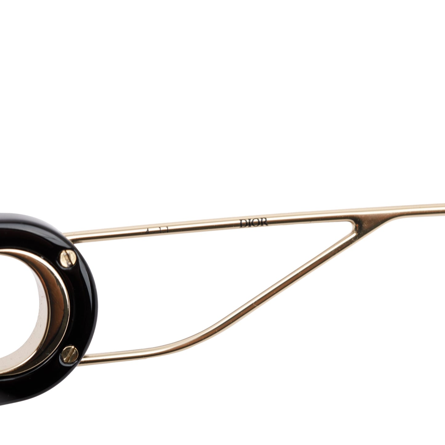 Christian Dior Black Acetate 30montaigne SU Oversized Square Sunglasses