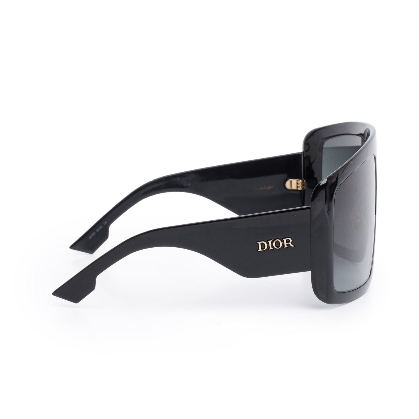 Christian Dior Black Acetate DiorSoLight1 Shield Sunglasses