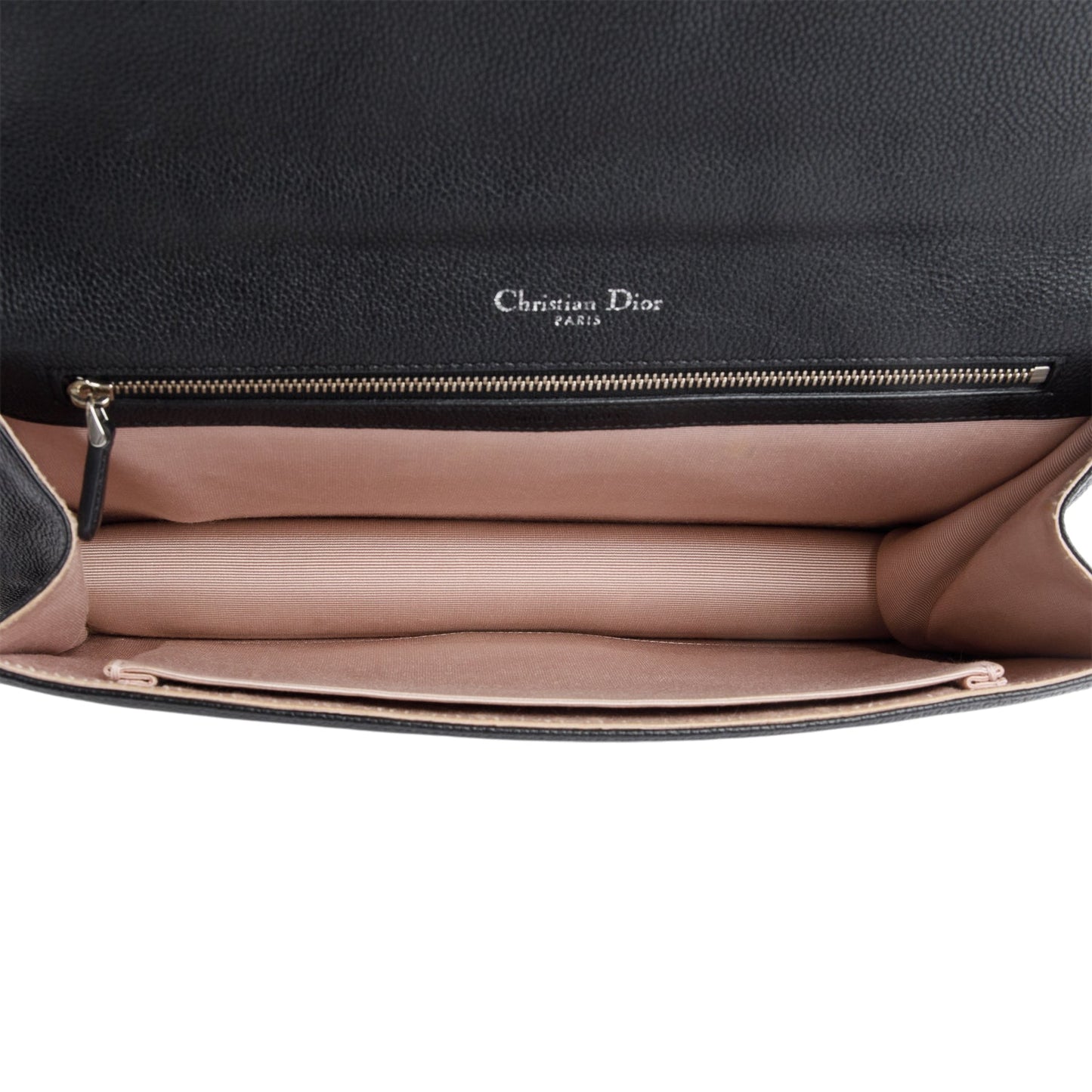 Christian Dior Black Calfskin Leather Medium Diorama Flap Bag