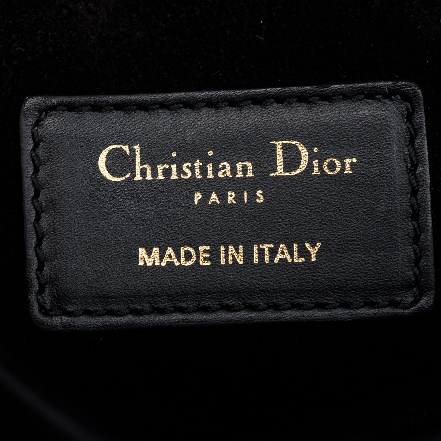 Christian Dior Black Calfskin Leather Mini Saddle Bag
