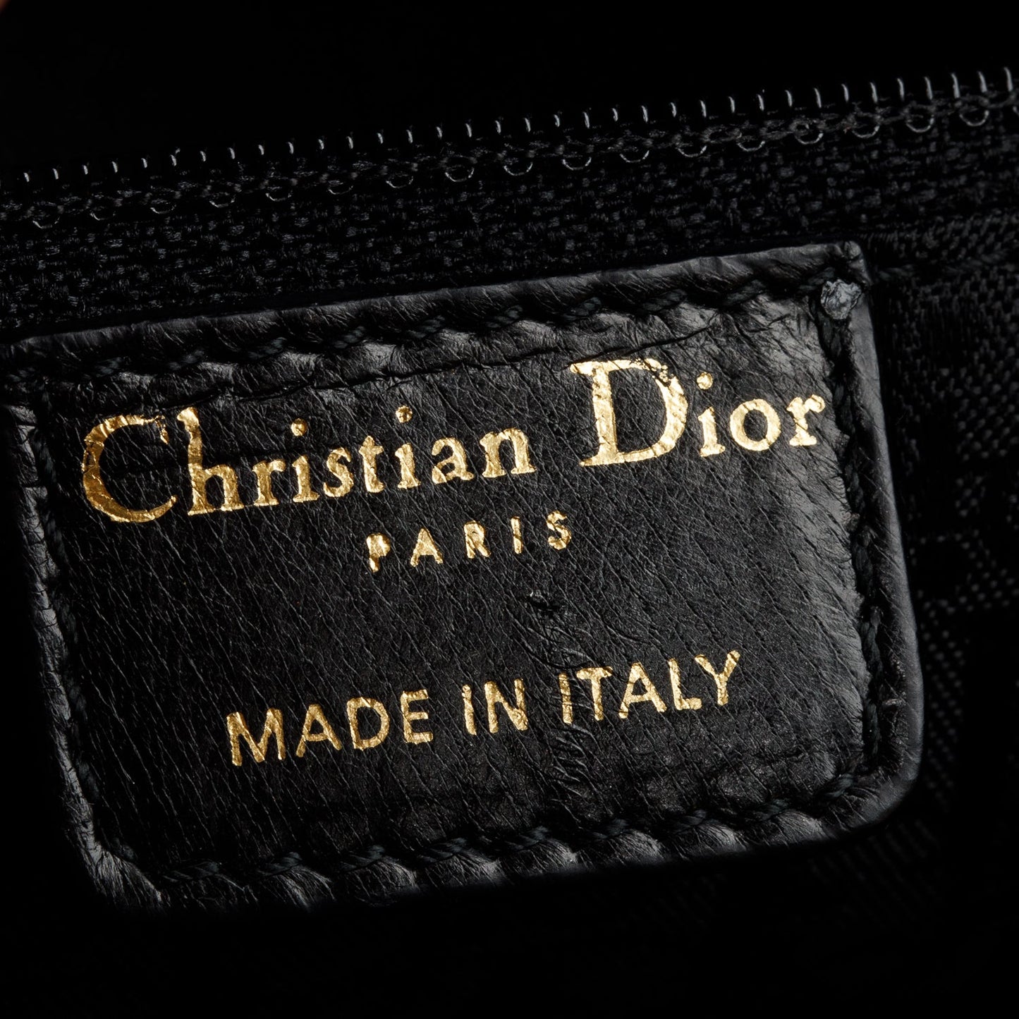 Christian Dior Black Cannage Patent Leather Large Lady Dior Bag