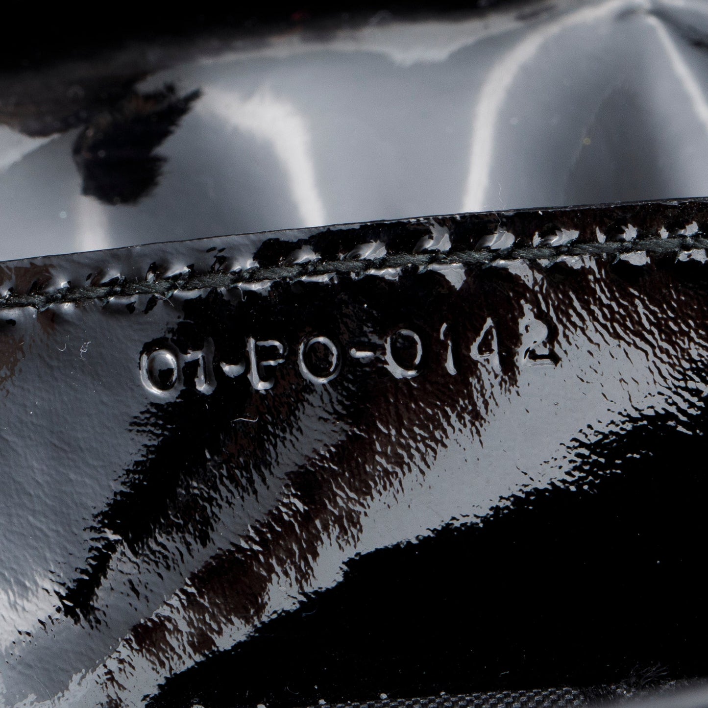 Christian Dior Black Cannage Patent Leather Medium Lady Dior Bag