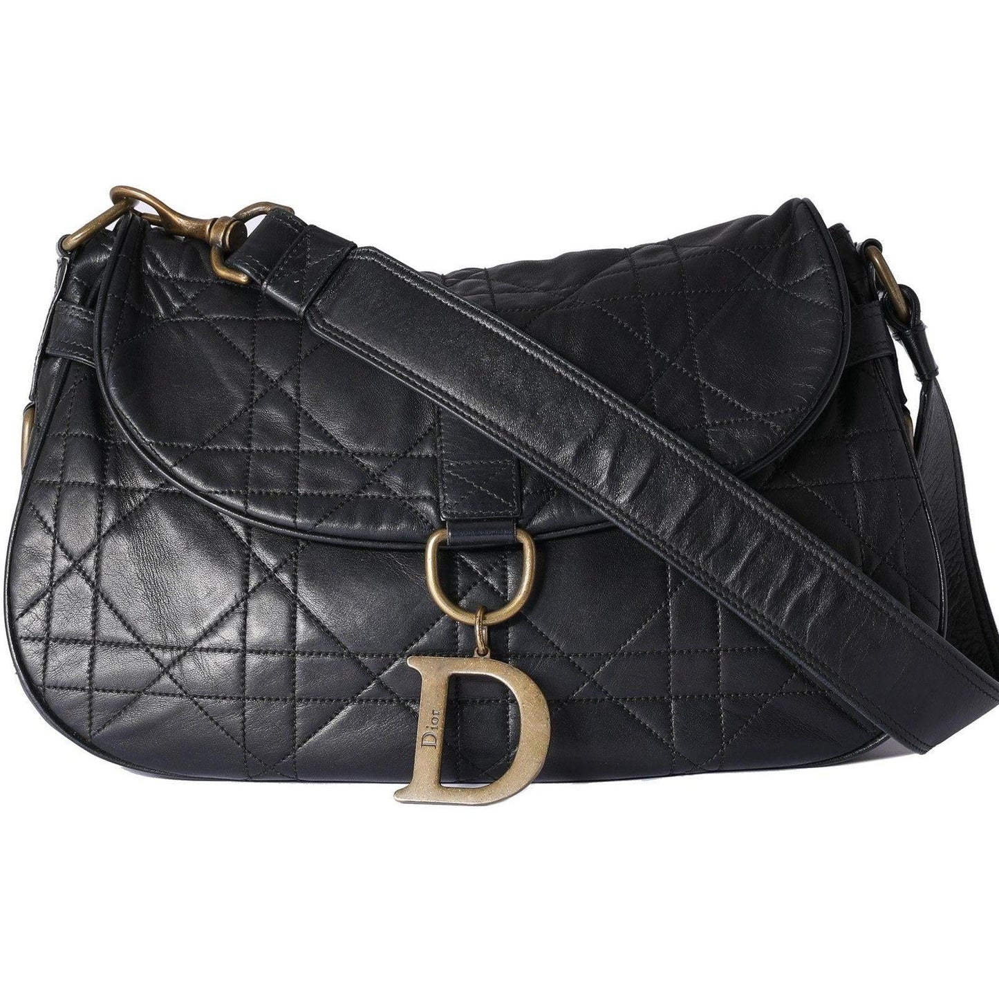 Christian Dior Cannage Vintage Flap Shoulder Bag