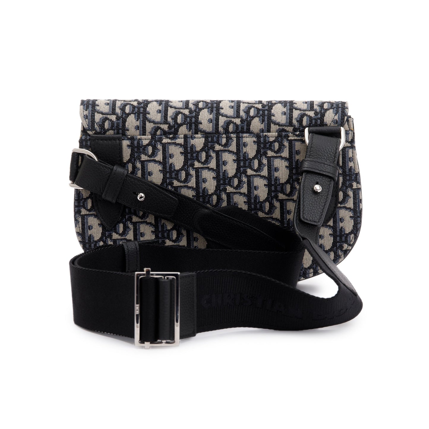 Christian Dior Essentials Oblique Jacquard Saddle Pouch