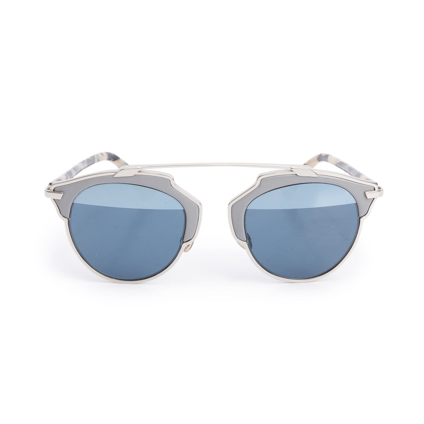Christian Dior Grey Havana Acetate SoReal Mirrored Sunglasses
