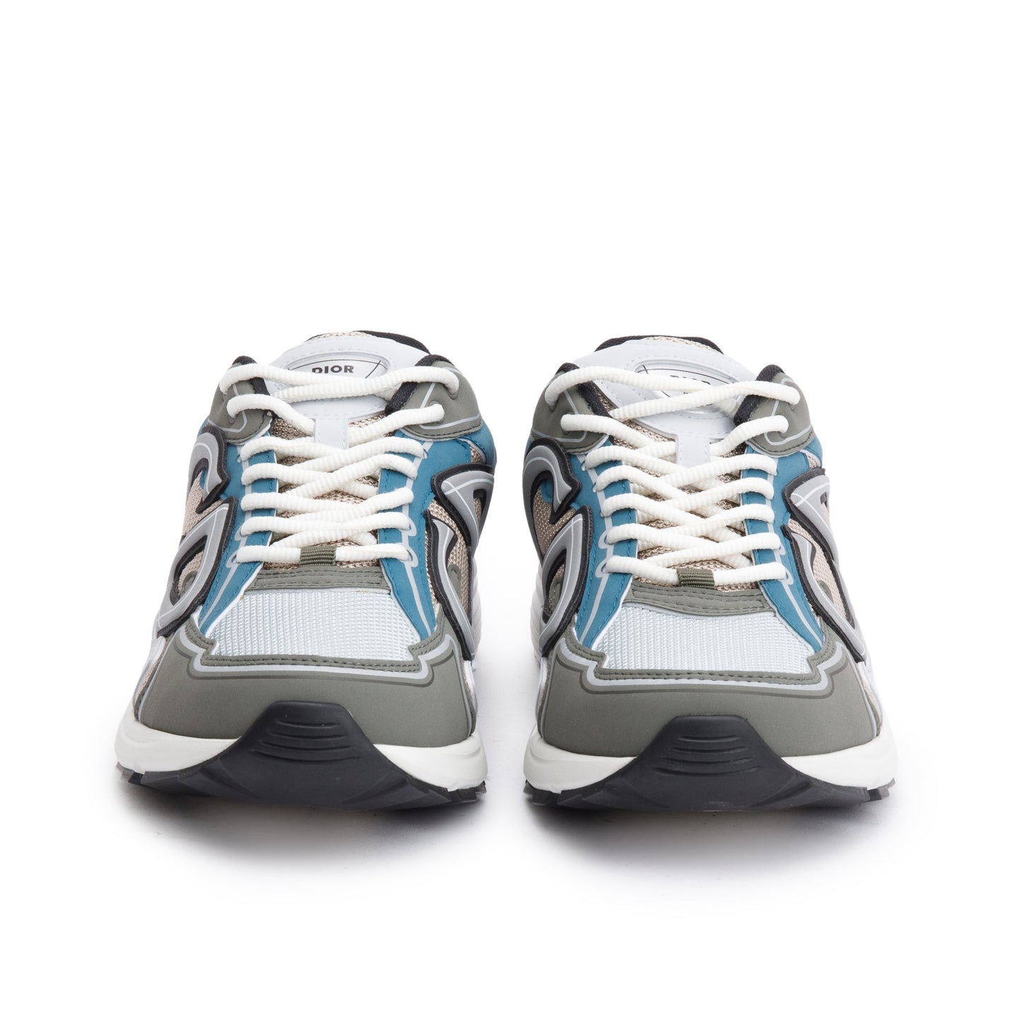 Christian Dior Gtey/White Mesh Technical Fabric B30 Sneakers, Size 40