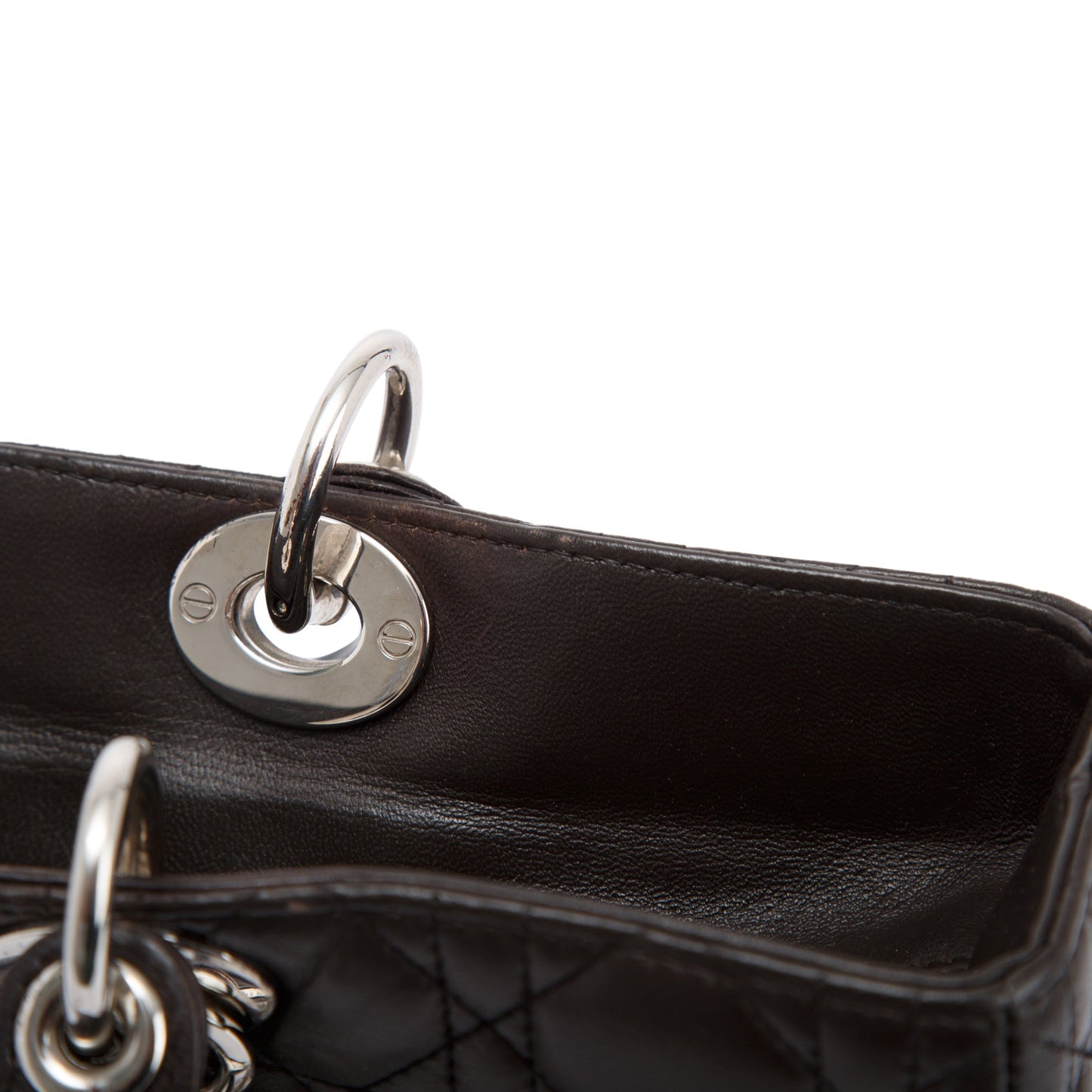 Christian Dior Large Leather Lady Dior Bag