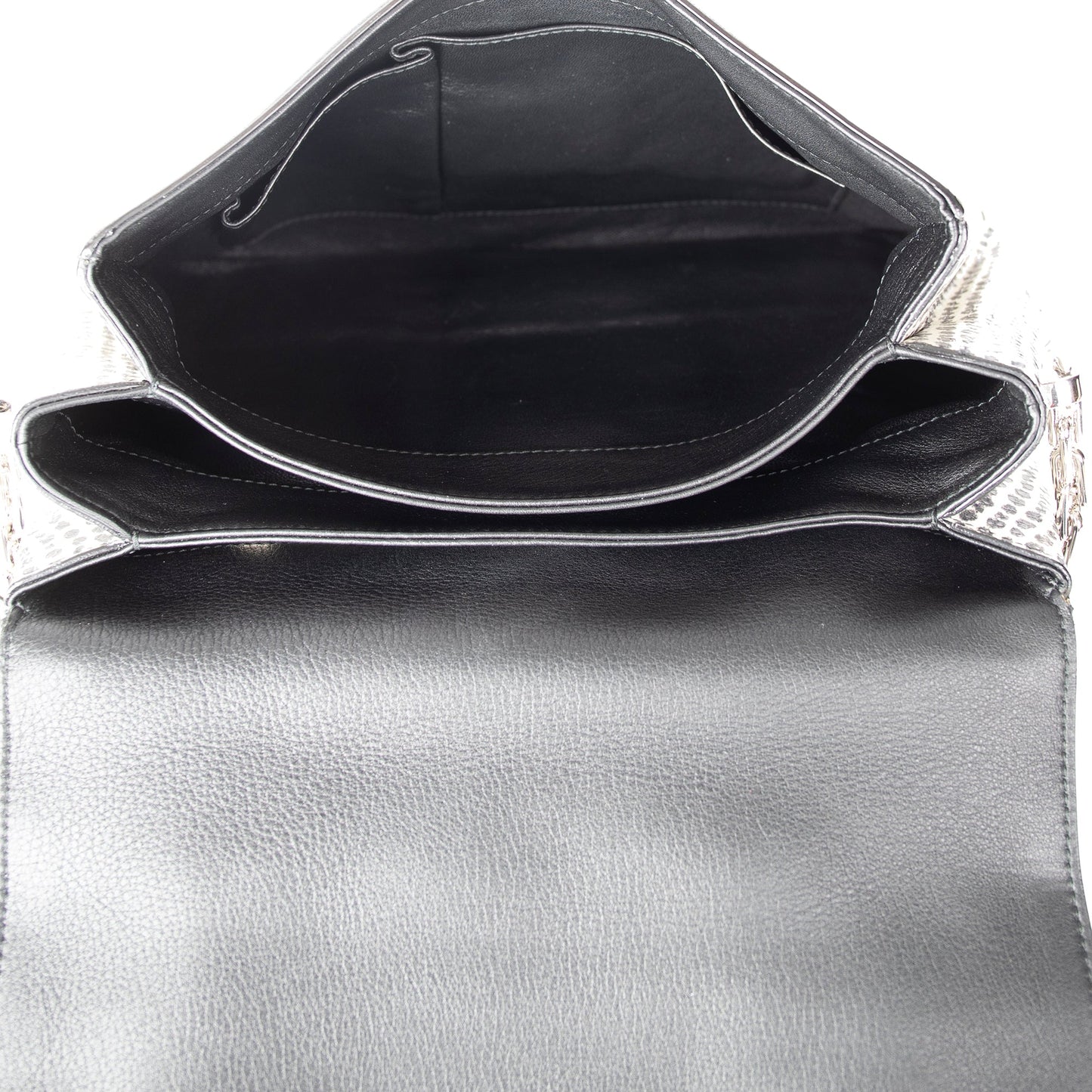 Christian Dior Large Python-Trimmed Diorling Bag