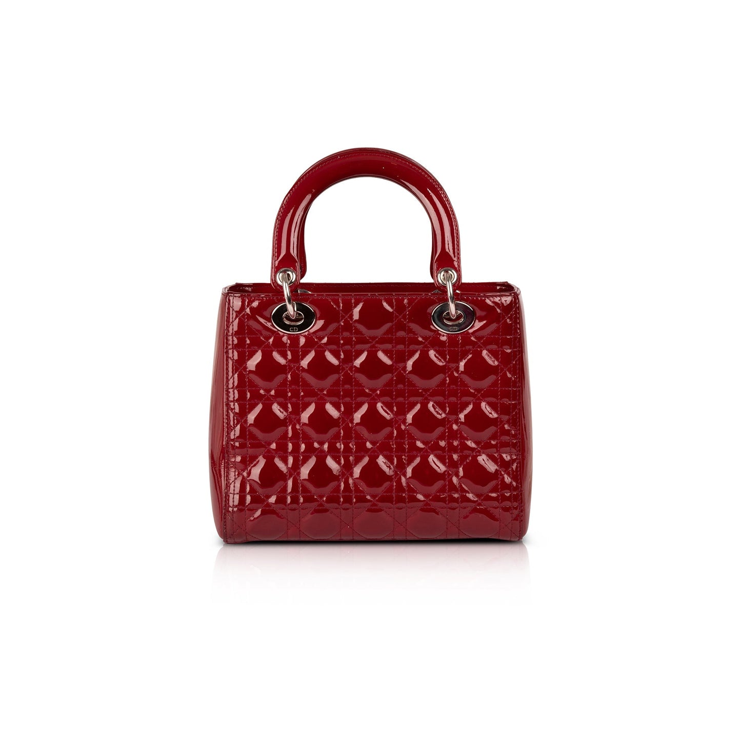 Christian Dior Medium Patent Leather Lady Dior Bag