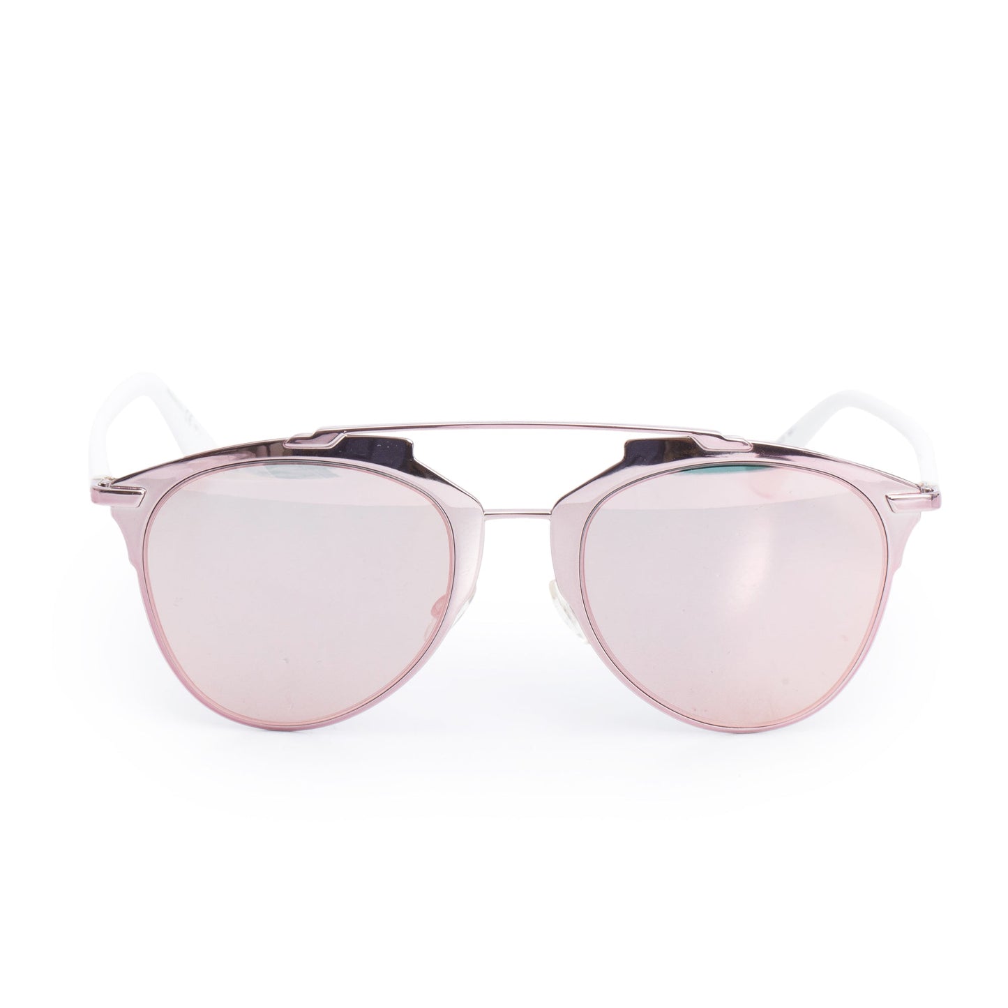 Christian Dior Metallic Purple Tone Metal White Acetate DiorReflected Sunglasses