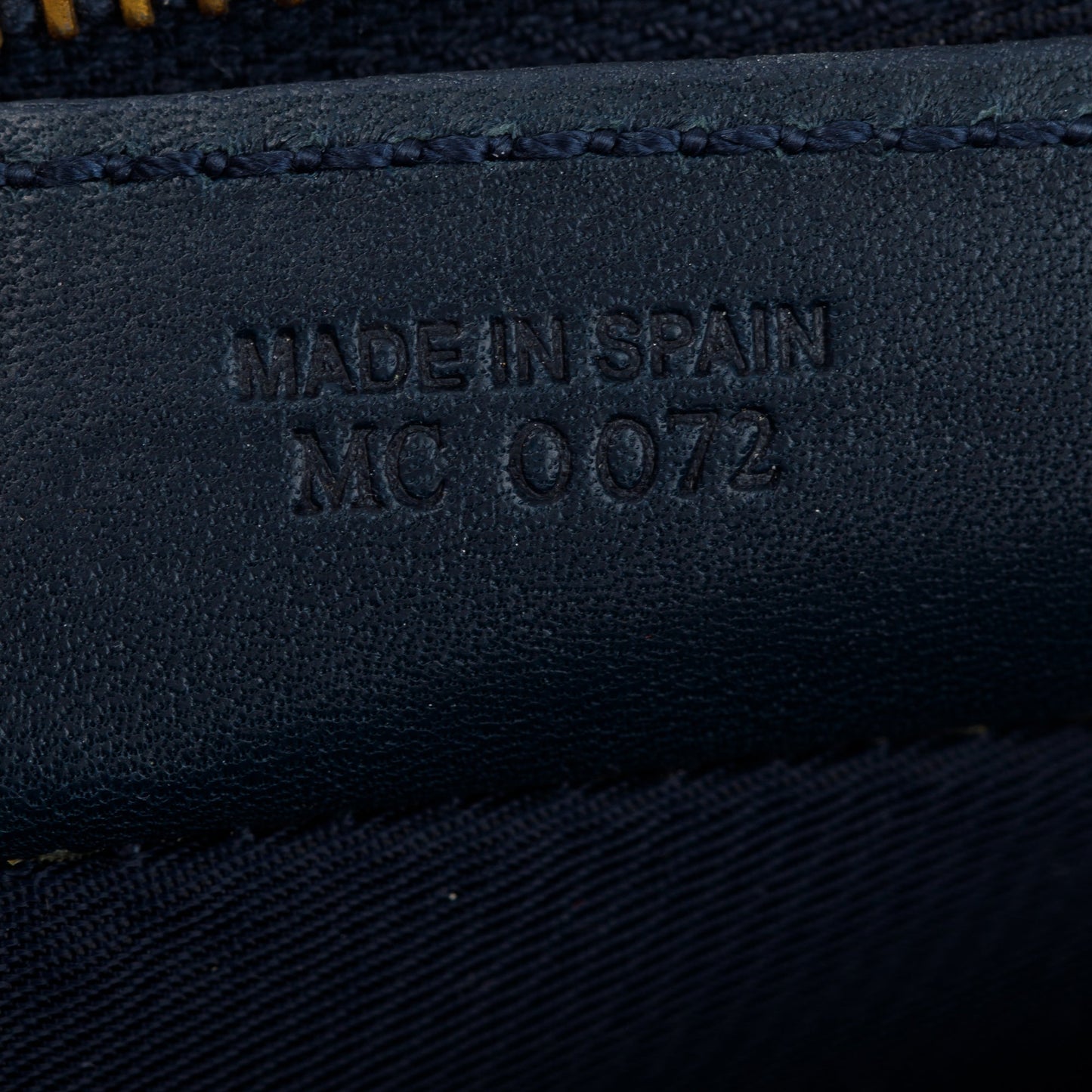 Christian Dior Navy Diorissimo Saddle Pochette