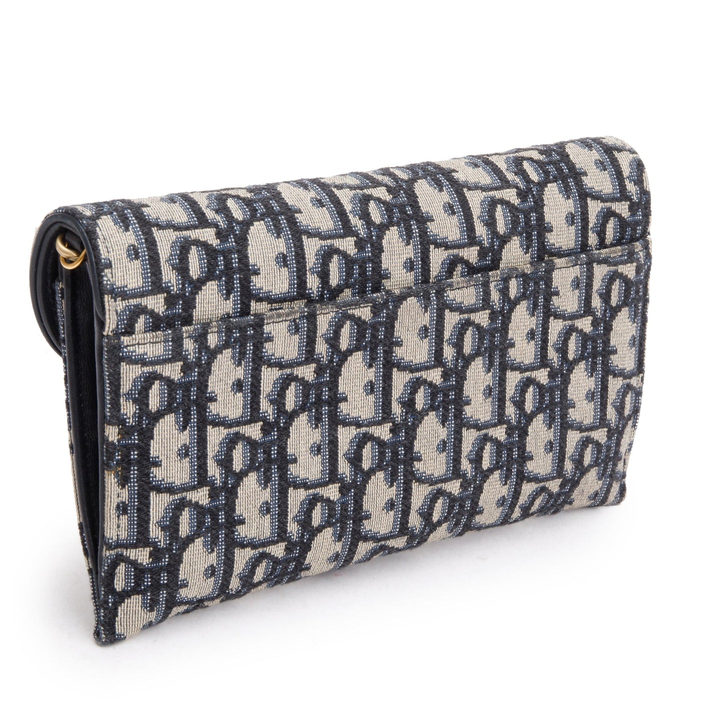 Christian Dior Oblique Long Saddle Wallet on Chain