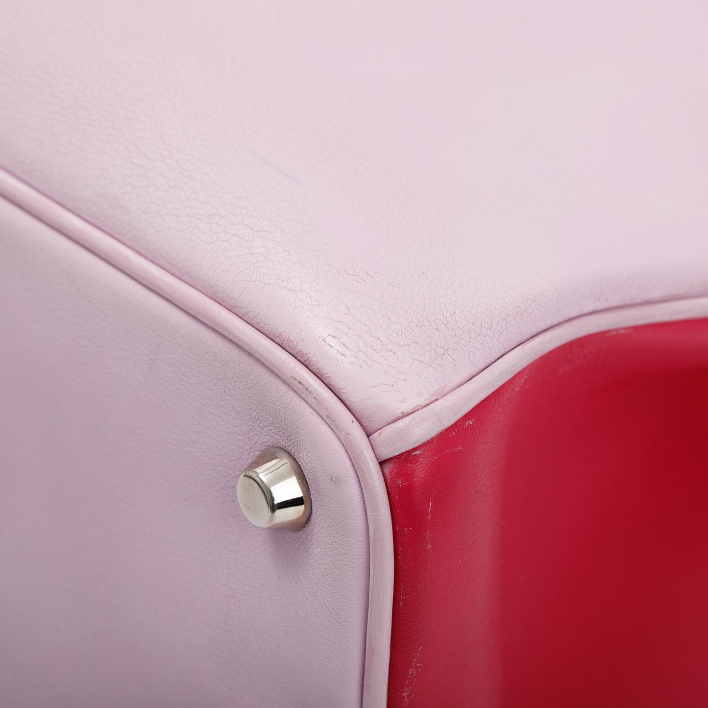 Christian Dior Pink Calfskin Leather Medium Diorissimo Tote