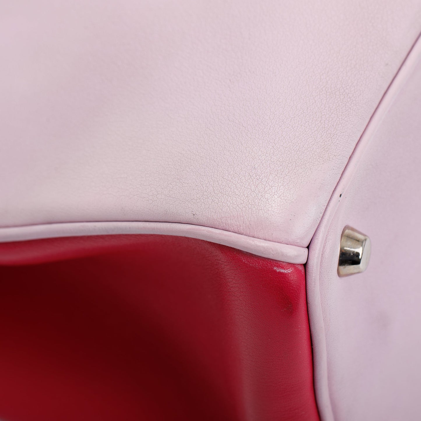 Christian Dior Pink Calfskin Leather Medium Diorissimo Tote