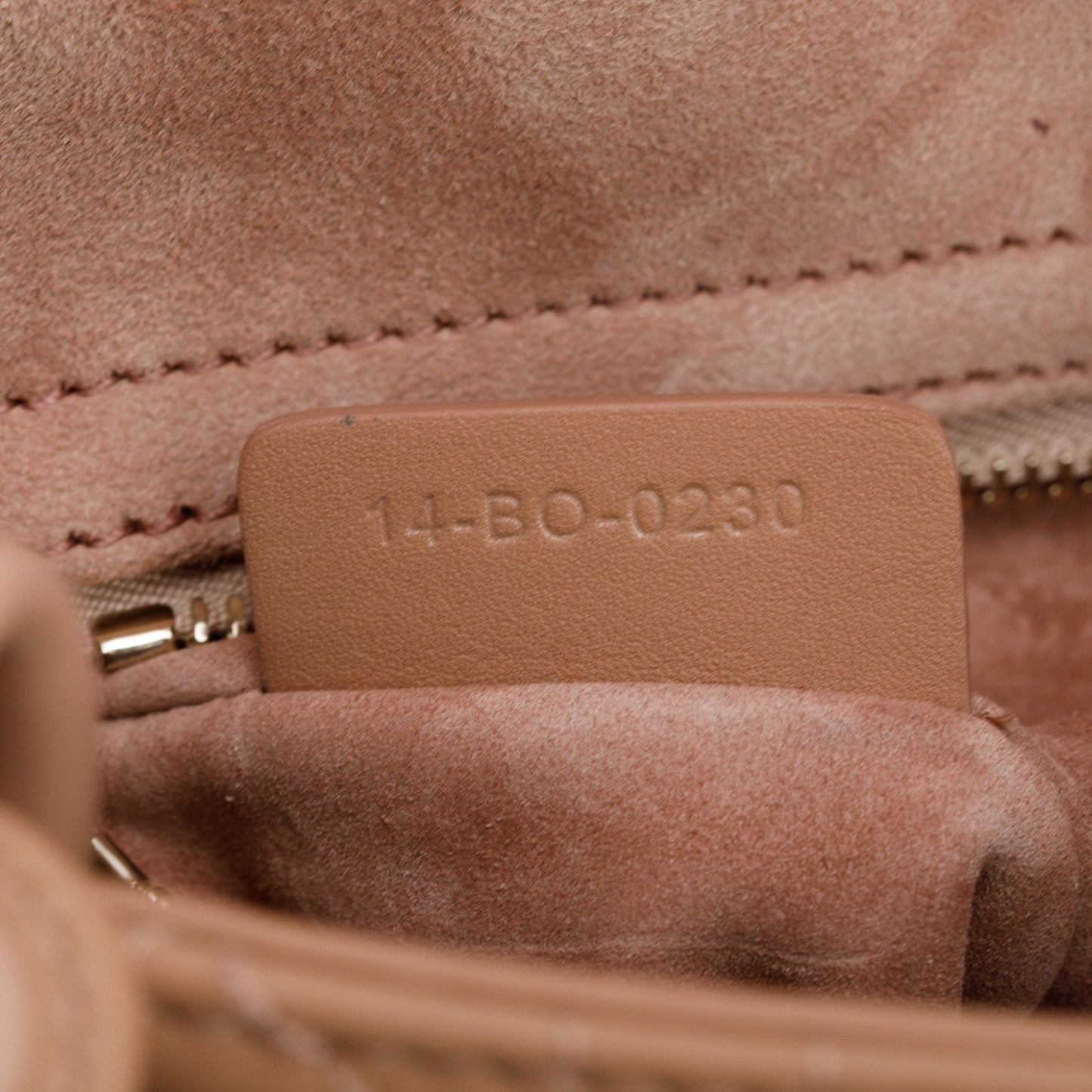 Christian Dior Pink Cannage Lambskin Leather Small Lady Dior My ABCDior Bag