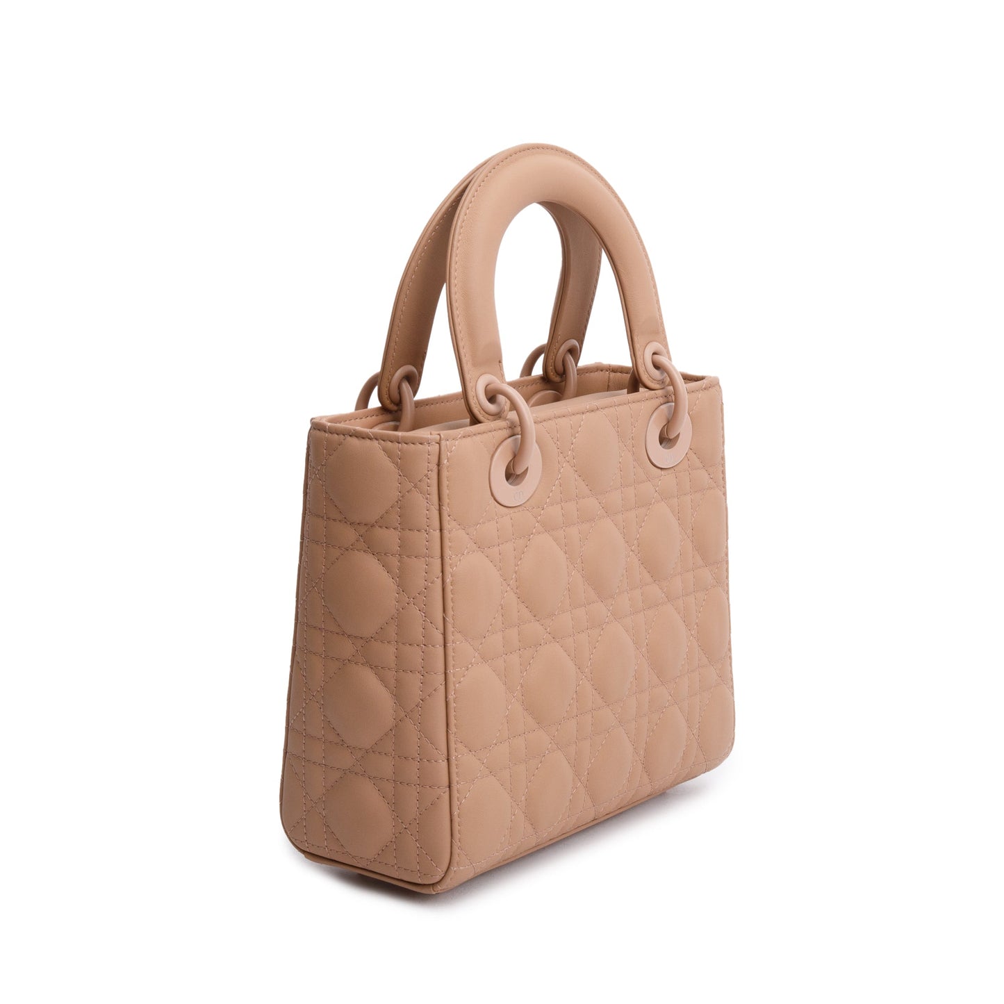 Christian Dior Pink Cannage Lambskin Leather Small Lady Dior My ABCDior Bag