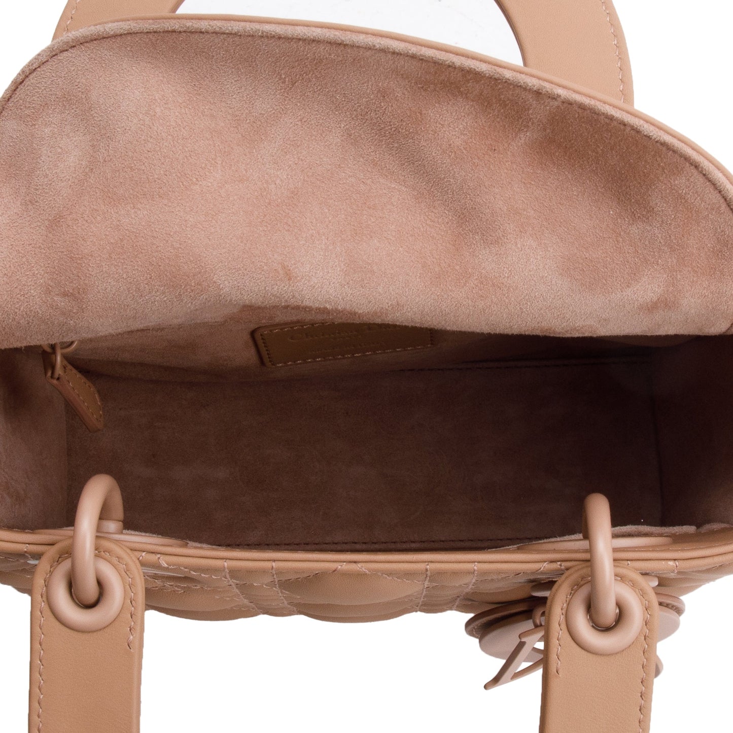 Christian Dior Pink Cannage Lambskin Leather Small Lady Dior My ABCDior Bag