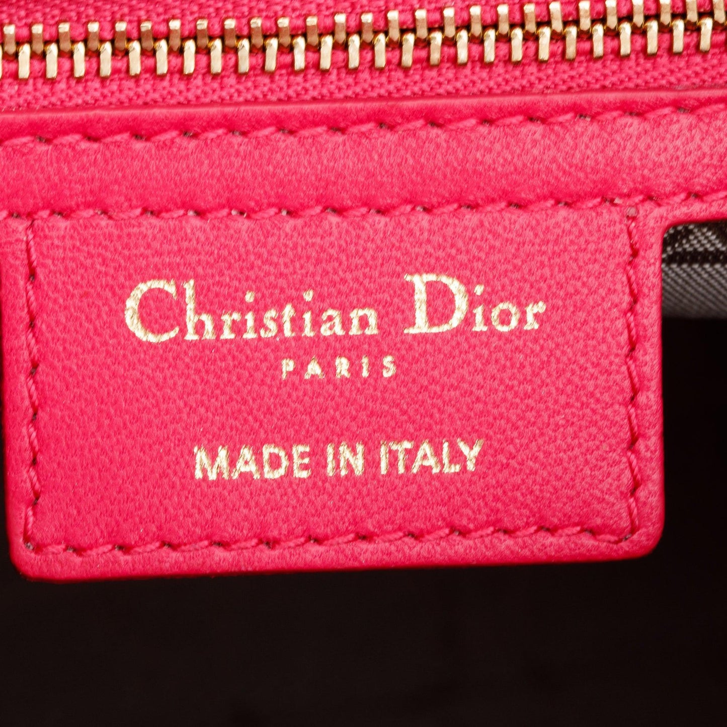 Christian Dior Pink Cannage Leather Large Lady Dior Bag