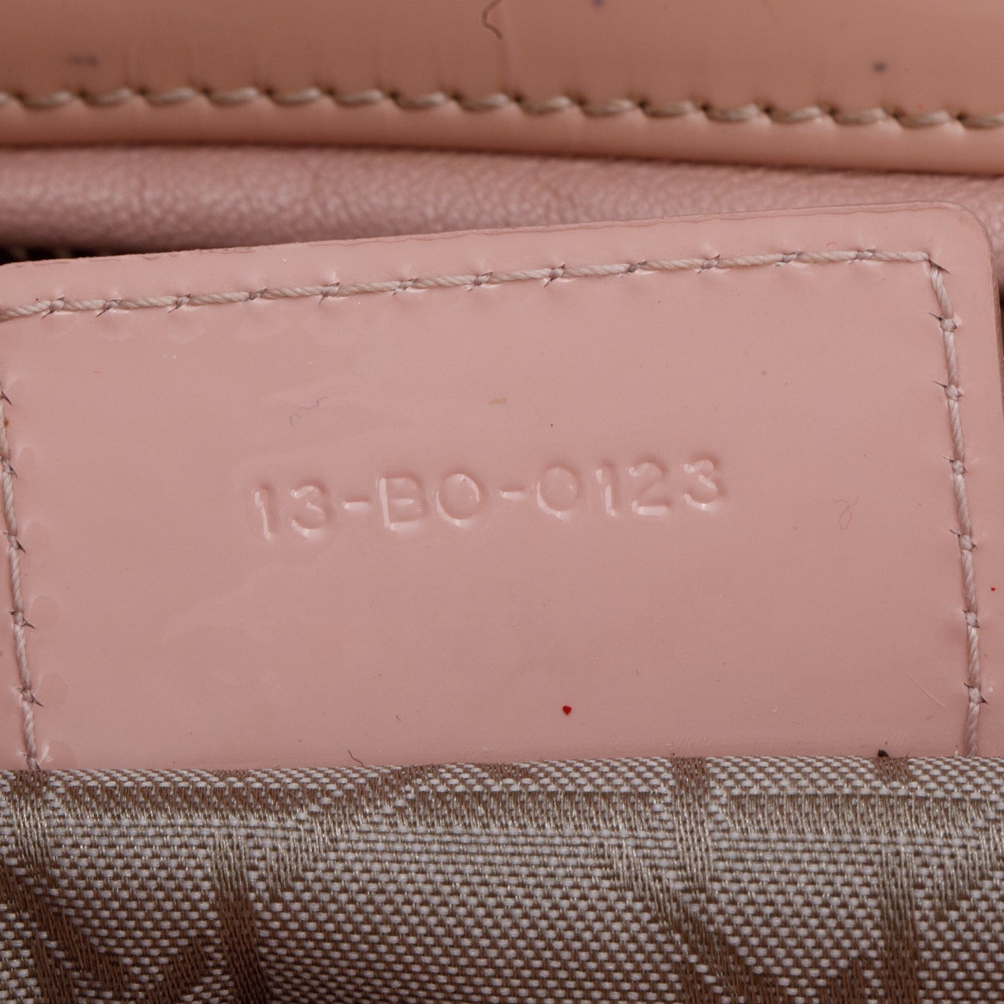 Christian Dior Pink Cannage Patent Leather Large Lady Dior Bag