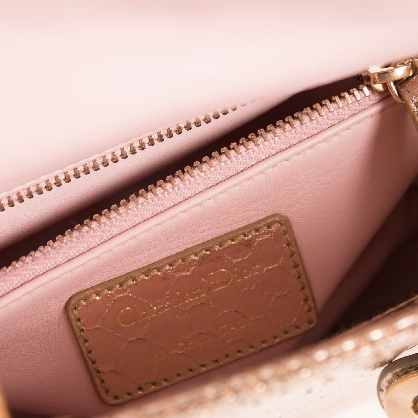Christian Dior Python Mini Lady Dior Bag