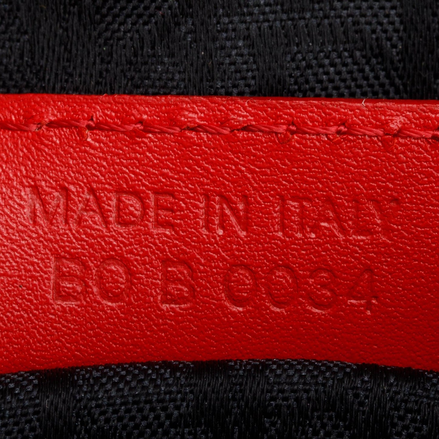 Christian Dior Red/White Printed Canvas Hardcore Boston Pierced Bag
