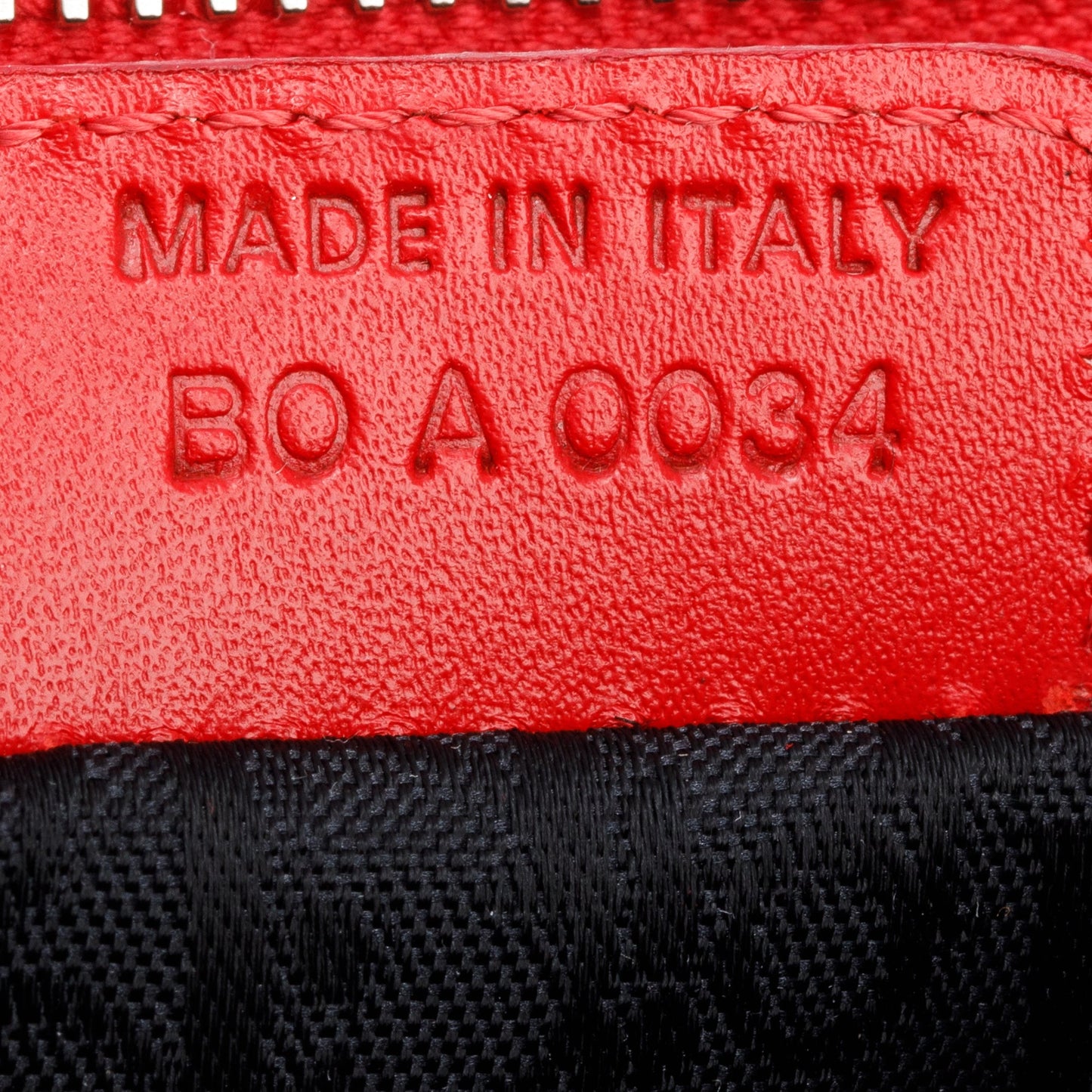 Christian Dior Red/White Printed Canvas Hardcore Mini Saddle Bag