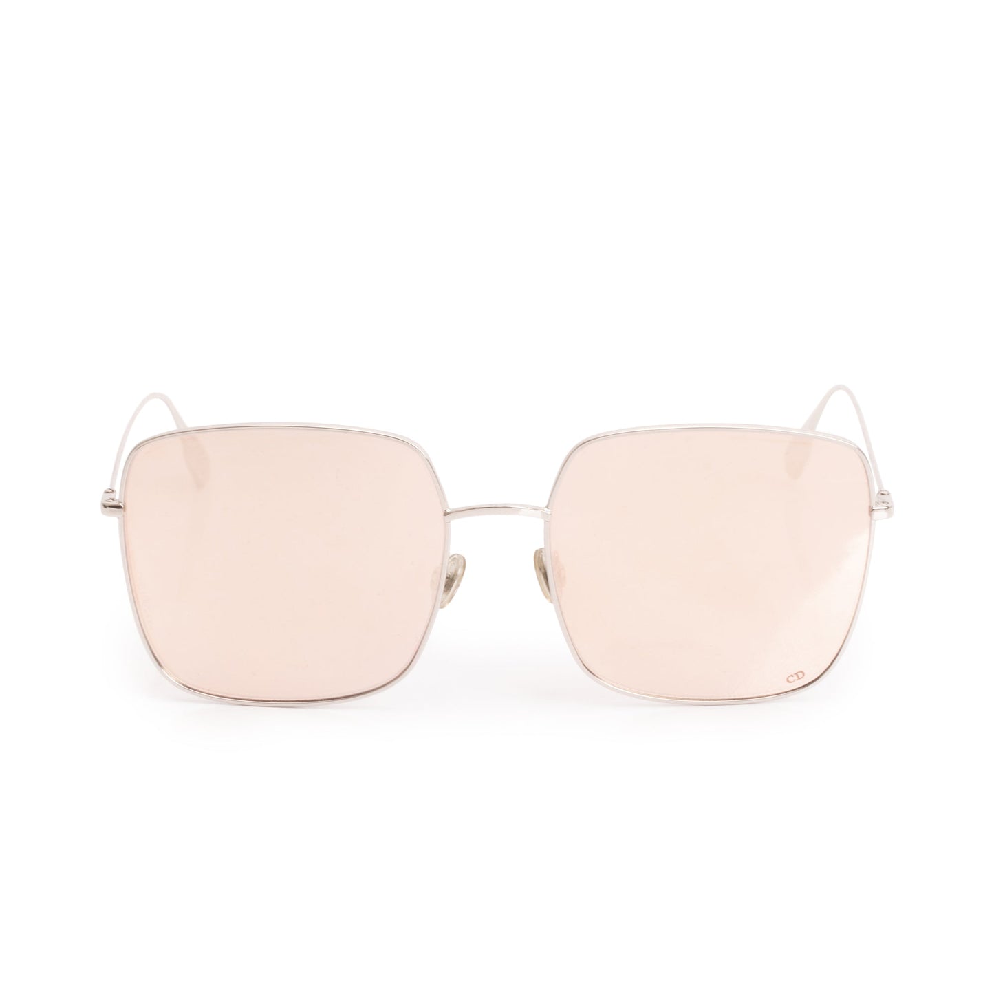 Christian Dior Silver Metal Stellaire 1 Square Sunglasses