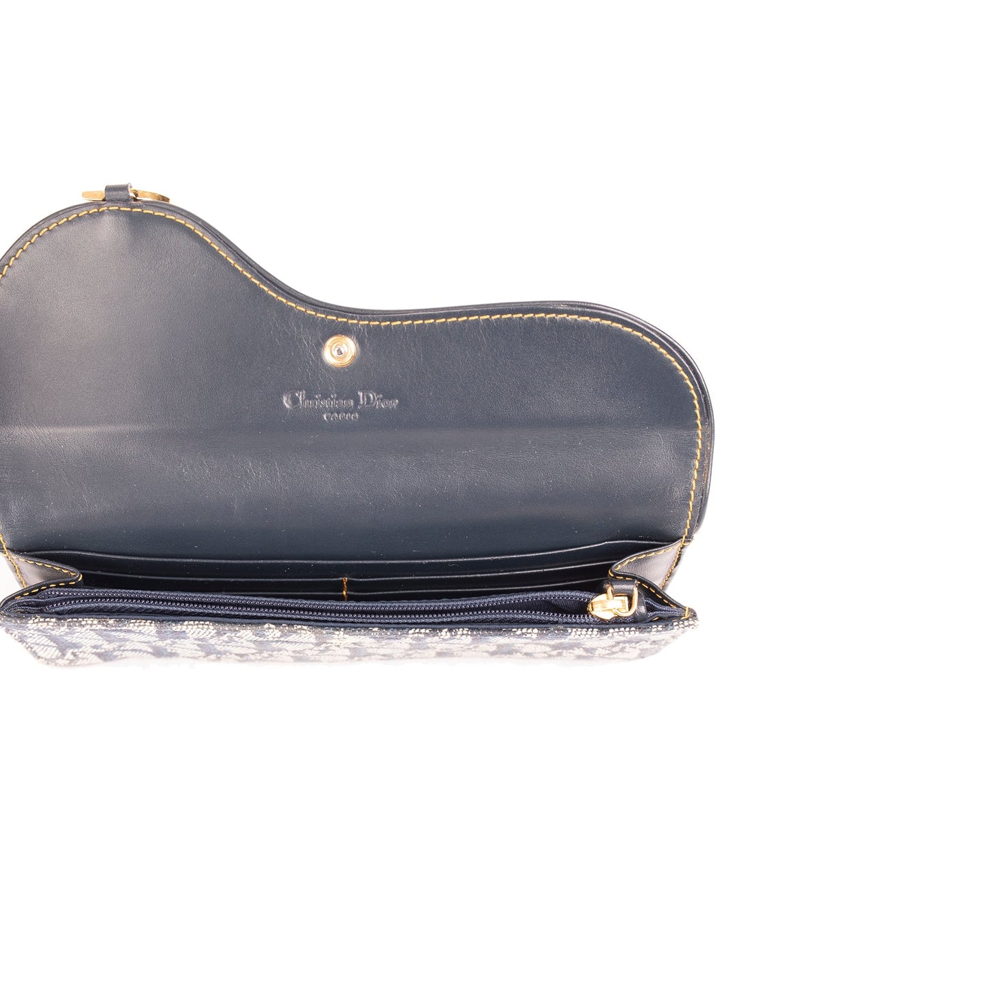 Christian Dior Vintage Diorissimo Saddle Flap Wallet