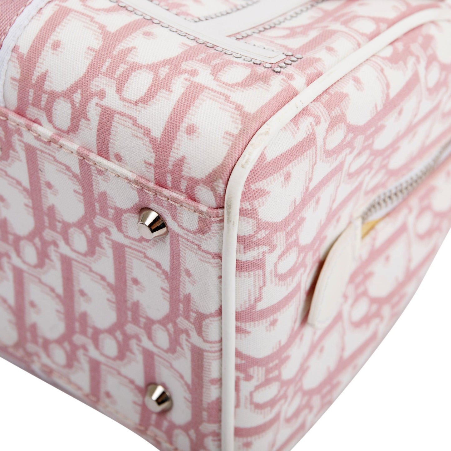 Christian Dior Vintage Girly Trotter Floral Boston Bag