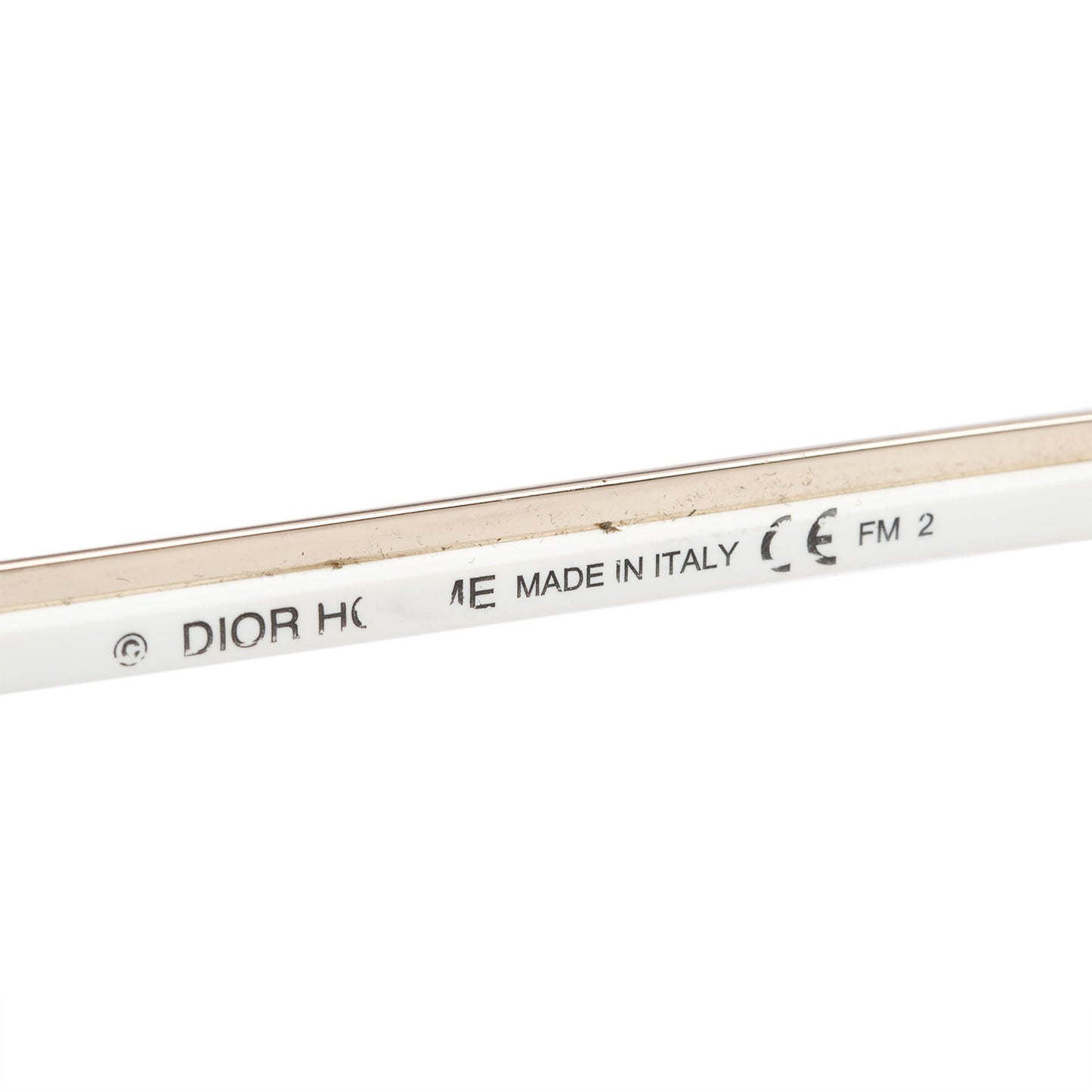 Christian Dior White Acetate DiorStreet1 Ovaersized Pilot Sunglasses