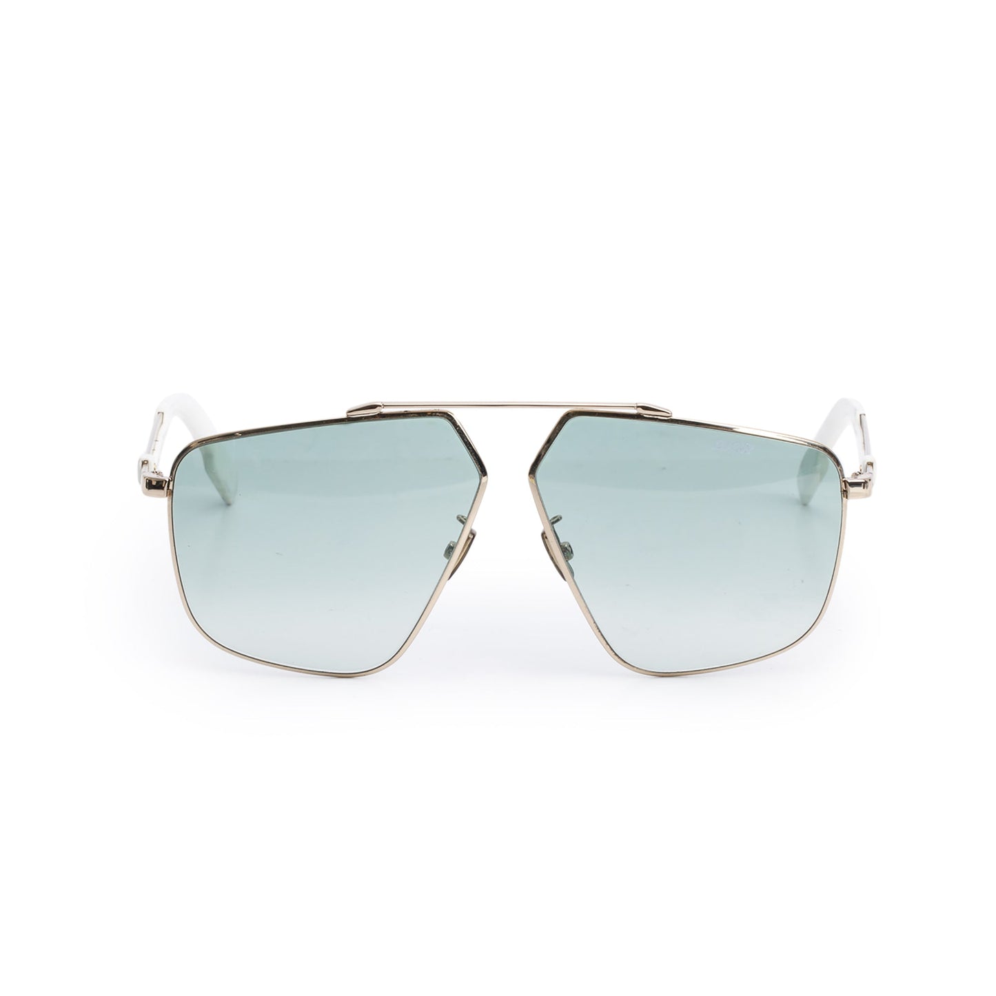 Christian Dior White Acetate DiorStreet1 Ovaersized Pilot Sunglasses
