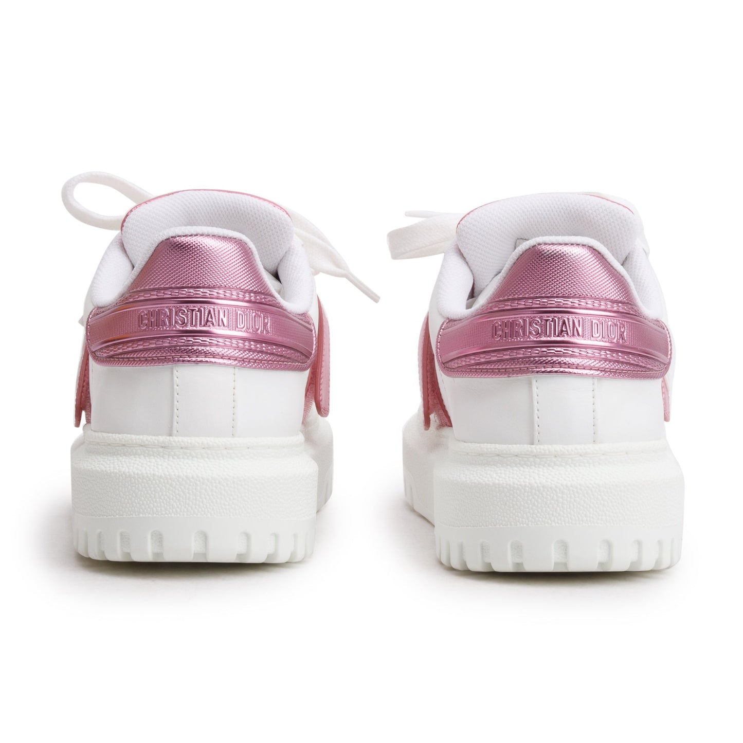 Christian Dior White Leather/Rubber ID Sneakers, Size 36