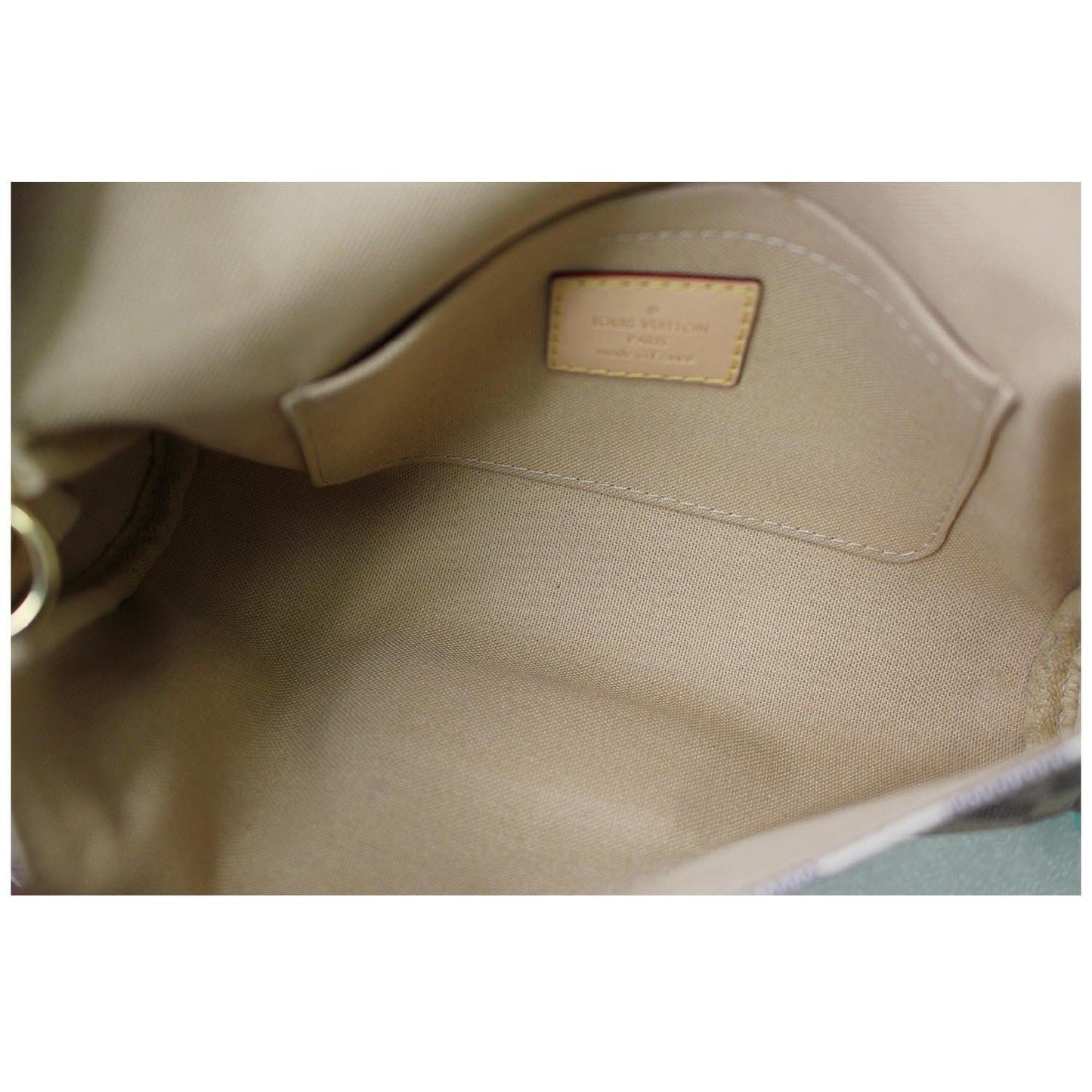 LOUIS VUITTON Favorite PM Damier Azur Crossbody Bag White