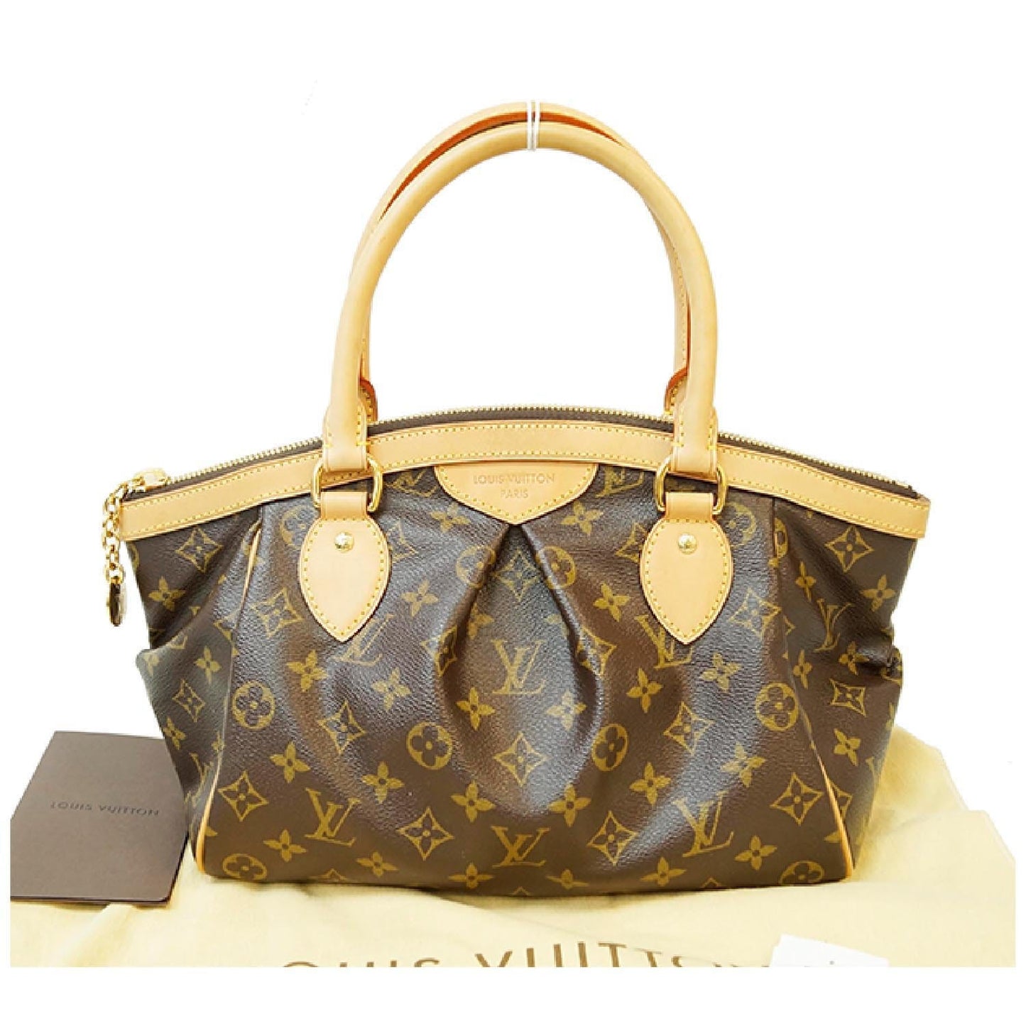 LOUIS VUITTON Tivoli PM Monogram Canvas Shoulder Bag Brown